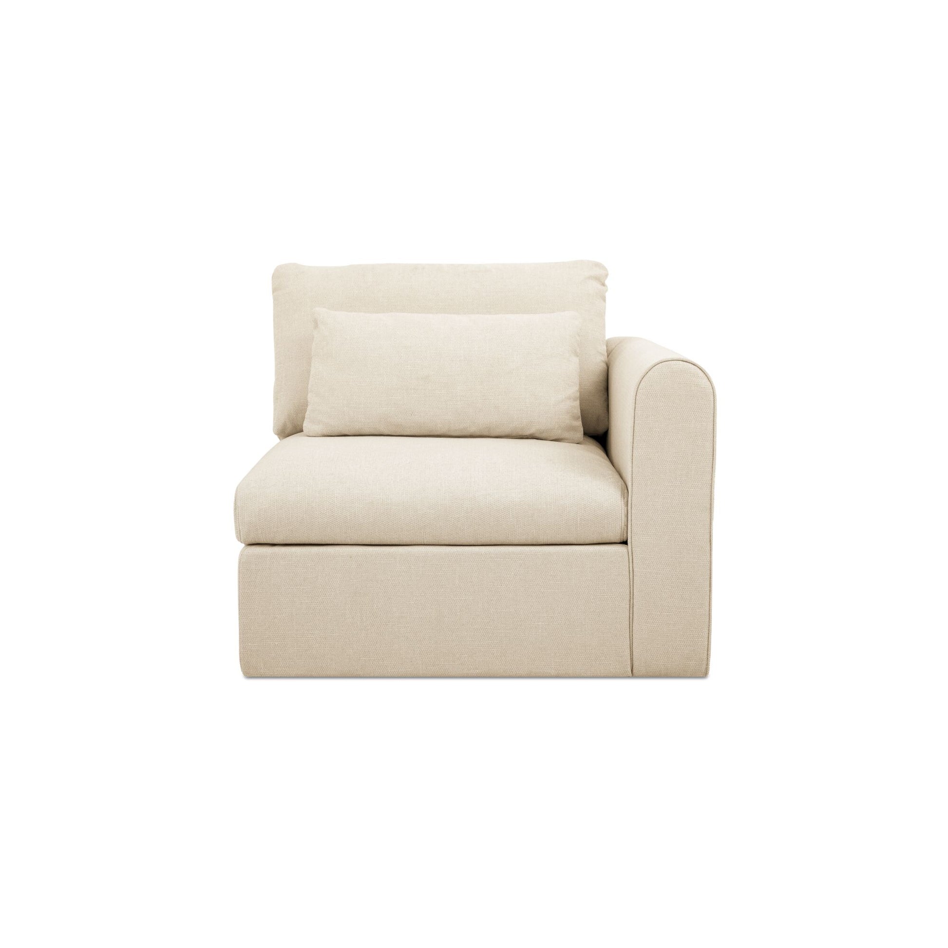 Swift Right Arm Facing Chair Light Beige by Moe's Home Collection
