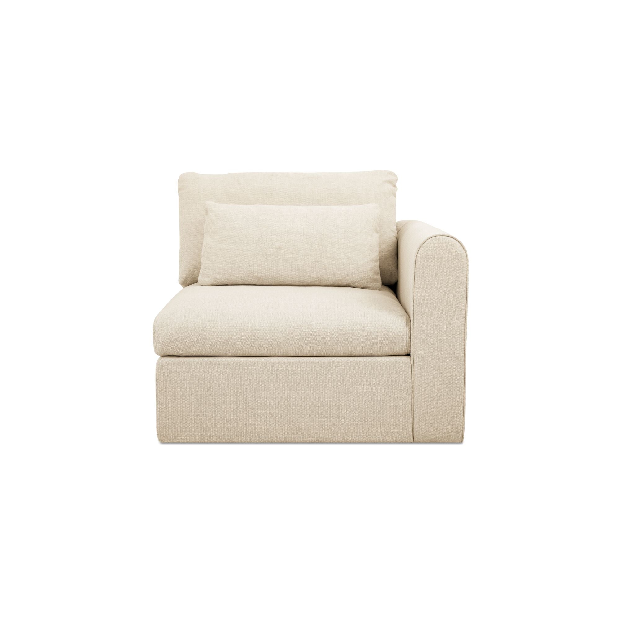 Swift Right Arm Facing Chair Light Beige by Moe's Home Collection