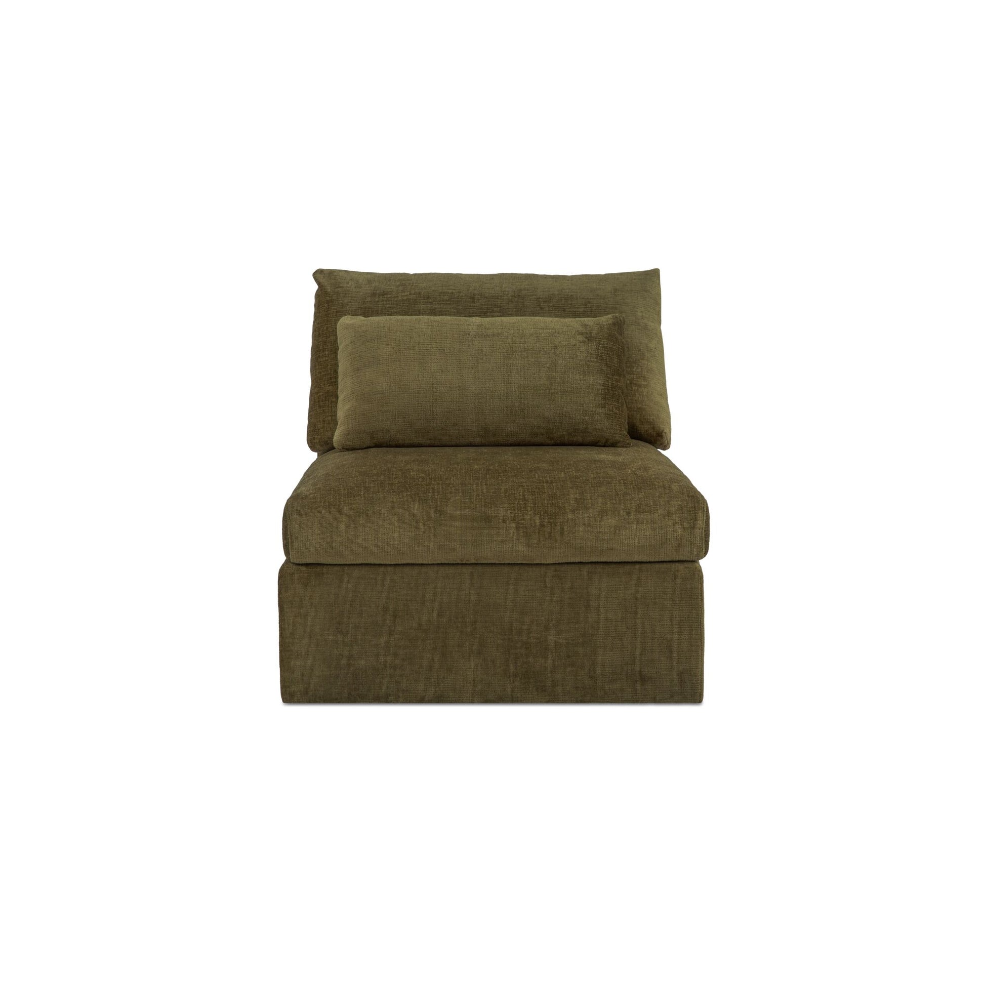 Swift Slipper Chair Dark Green by Moe's Home Collection