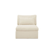 Swift Slipper Chair Light Beige by Moe's Home Collection