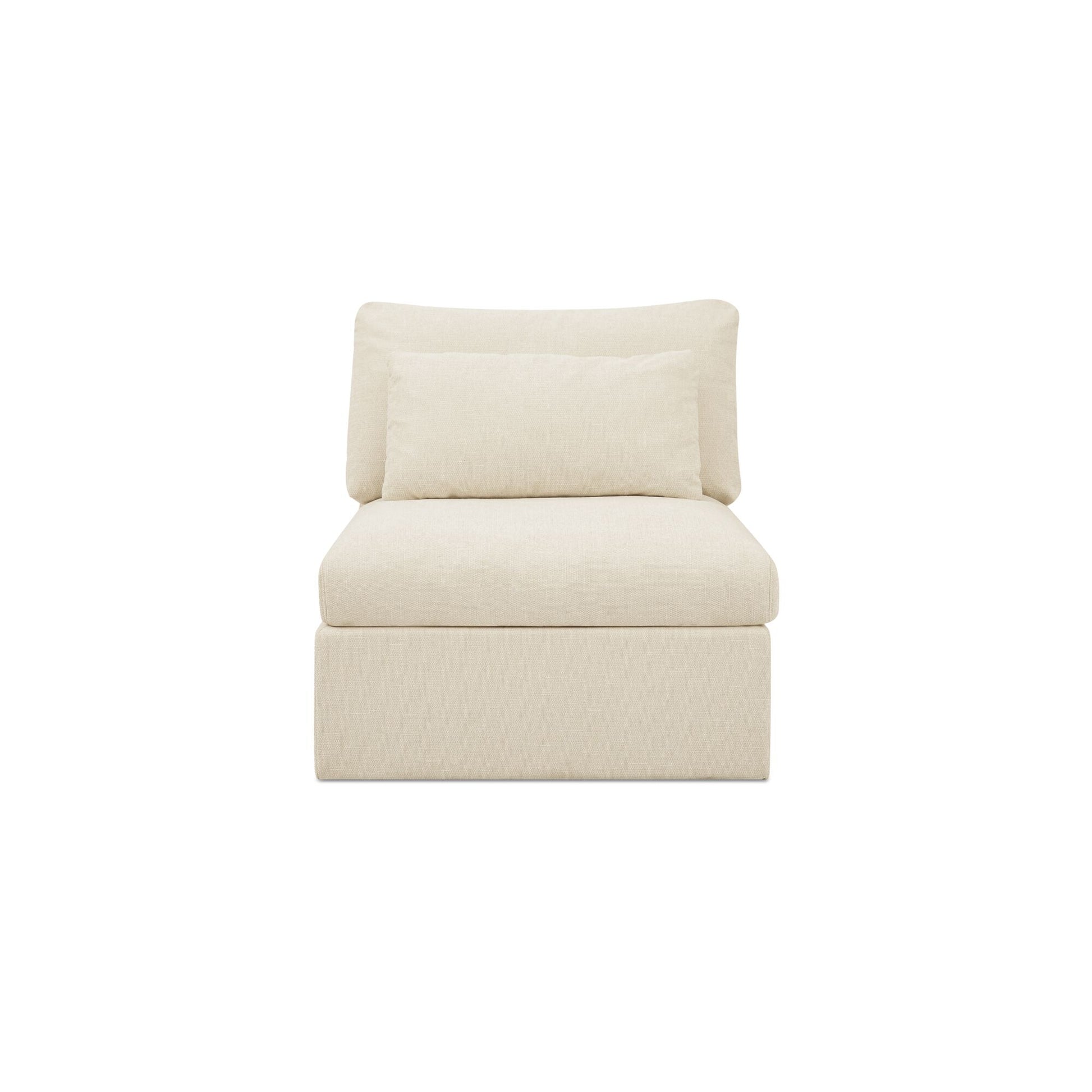 Swift Slipper Chair Light Beige by Moe's Home Collection