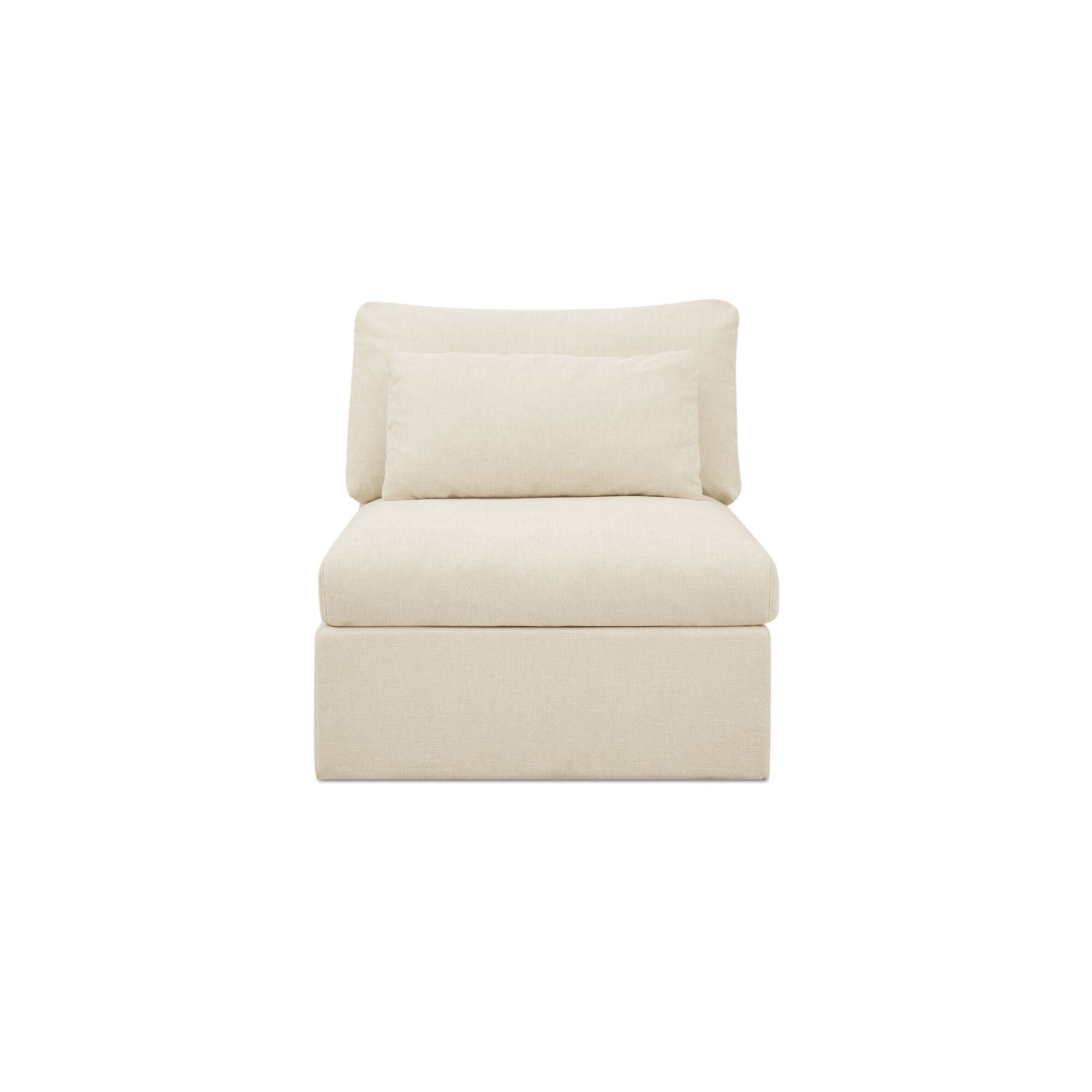 Swift Slipper Chair Light Beige by Moe's Home Collection