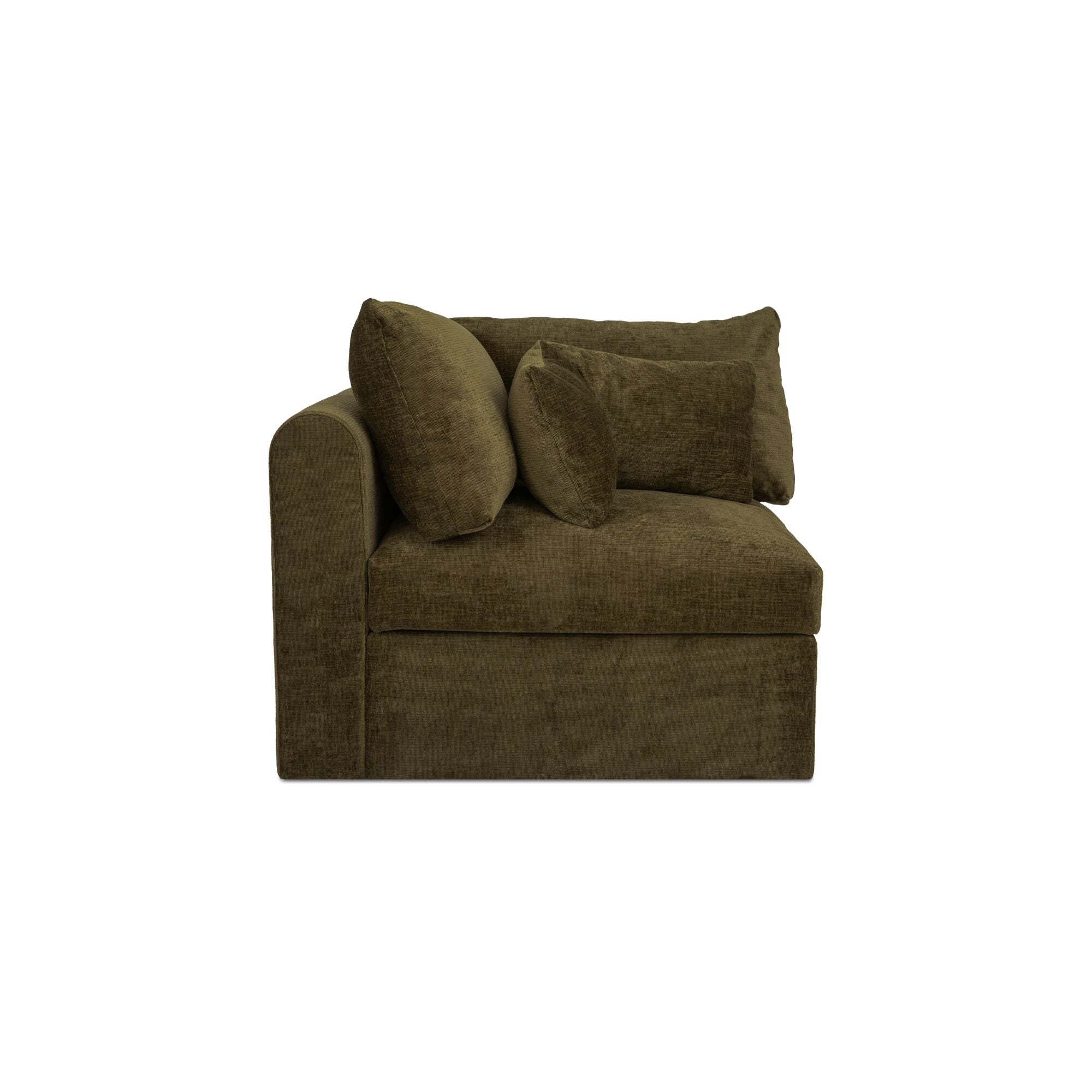 Swift Corner Chair Dark Green by Moe's Home Collection