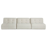 Sunseeker 3 Piece Outdoor Sofa Brown Stripe by Moe's Home Collection