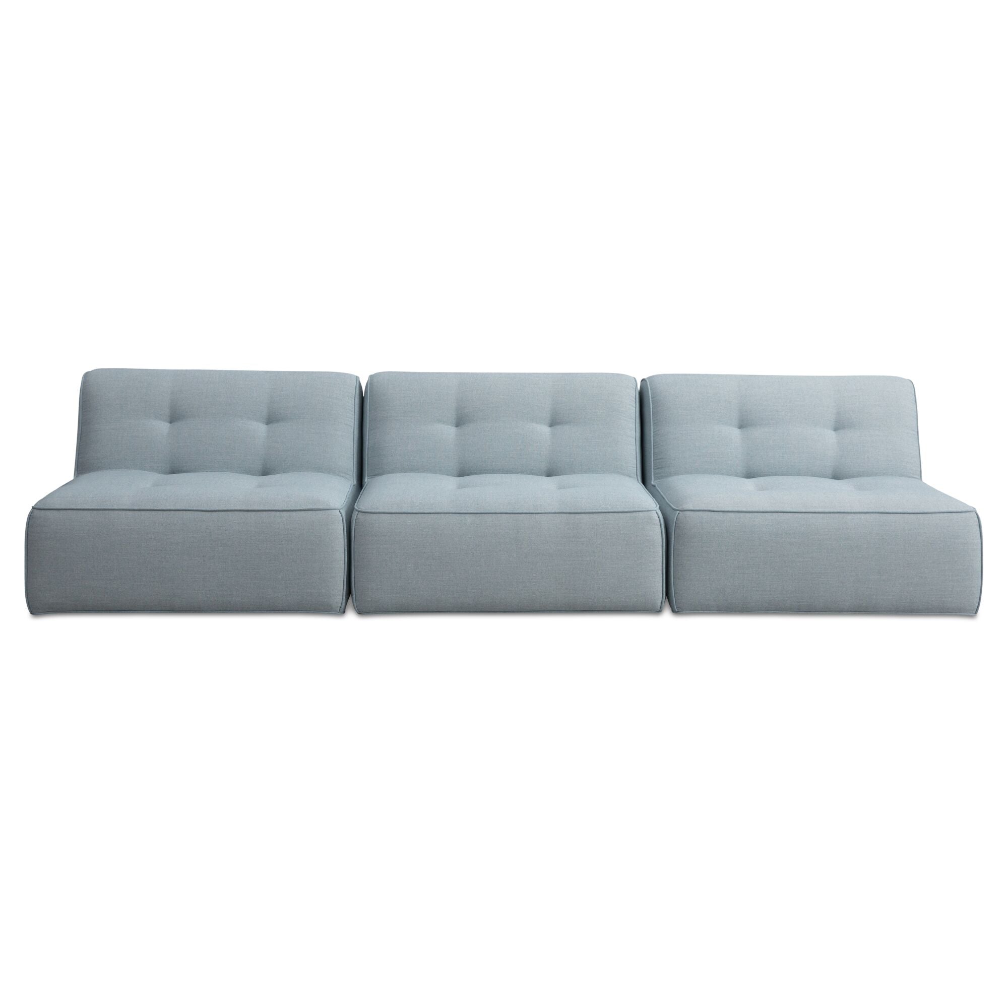 Sunseeker 3 Piece Outdoor Sofa Light Blue by Moe's Home Collection