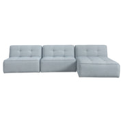 Sunseeker 3 Piece Outdoor Lounge  Light Blue by Moe's Home Collection