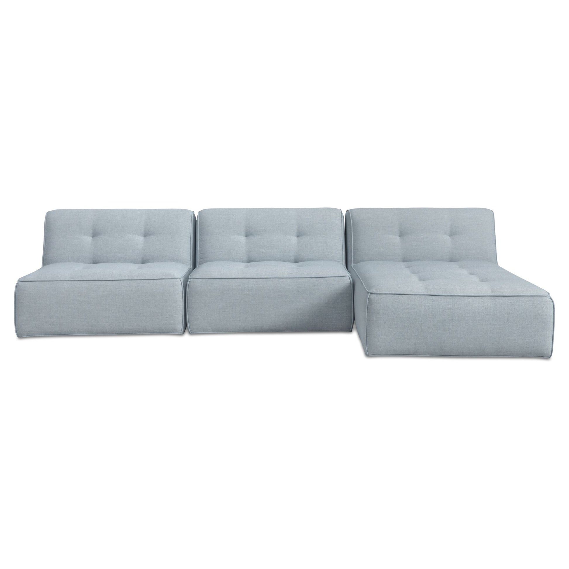 Sunseeker 3 Piece Outdoor Lounge  Light Blue by Moe's Home Collection