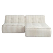 Sunseeker 2 Piece Outdoor Nook Brown Stripe by Moe's Home Collection