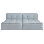 Sunseeker 2 Piece Outdoor Sun Lounger Light Blue by Moe's Home Collection