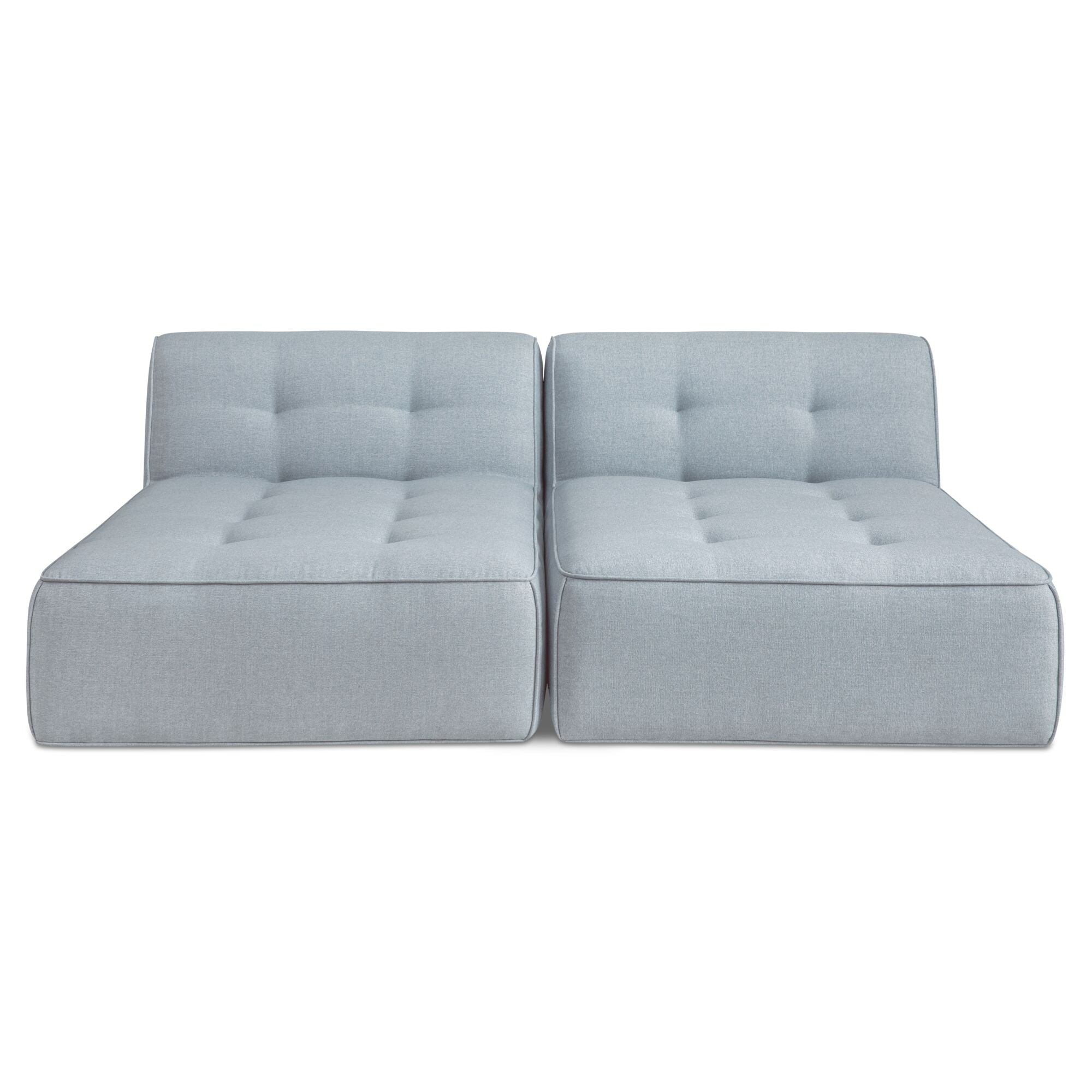 Sunseeker 2 Piece Outdoor Sun Lounger Light Blue by Moe's Home Collection