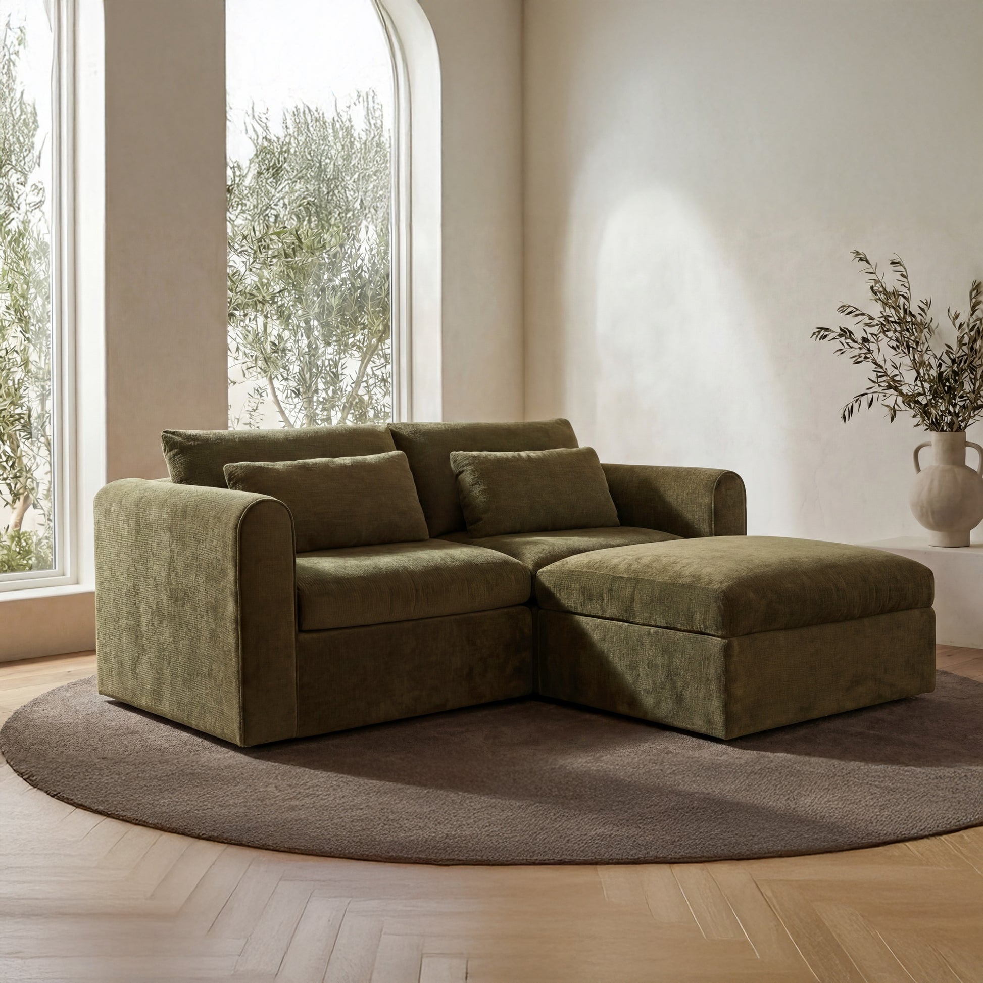 Swift Nook Modular Sectional Dark Green by Moe's Home Collection - view 2