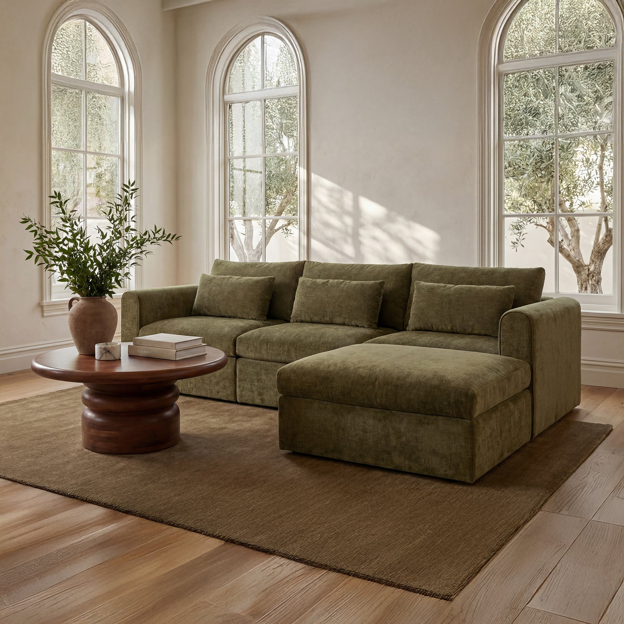 Swift Lounge Modular Sectional Dark Green by Moe's Home Collection - view 2