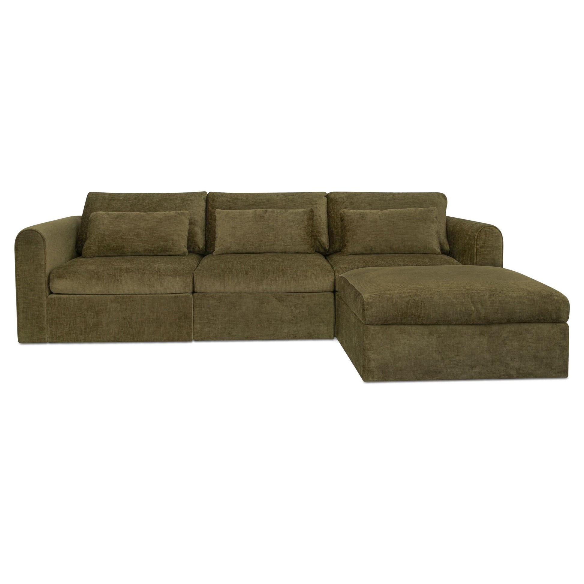 Swift Lounge Modular Sectional Dark Green by Moe's Home Collection