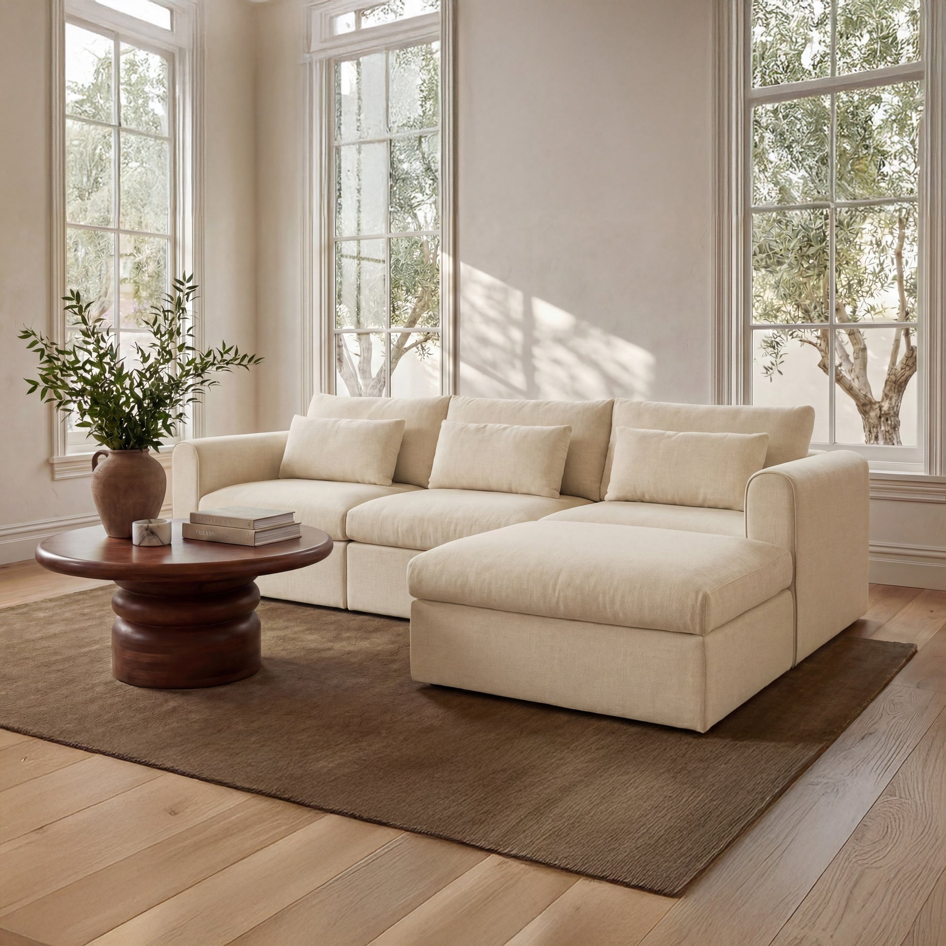 Swift Lounge Modular Sectional Light Beige by Moe's Home Collection - view 2