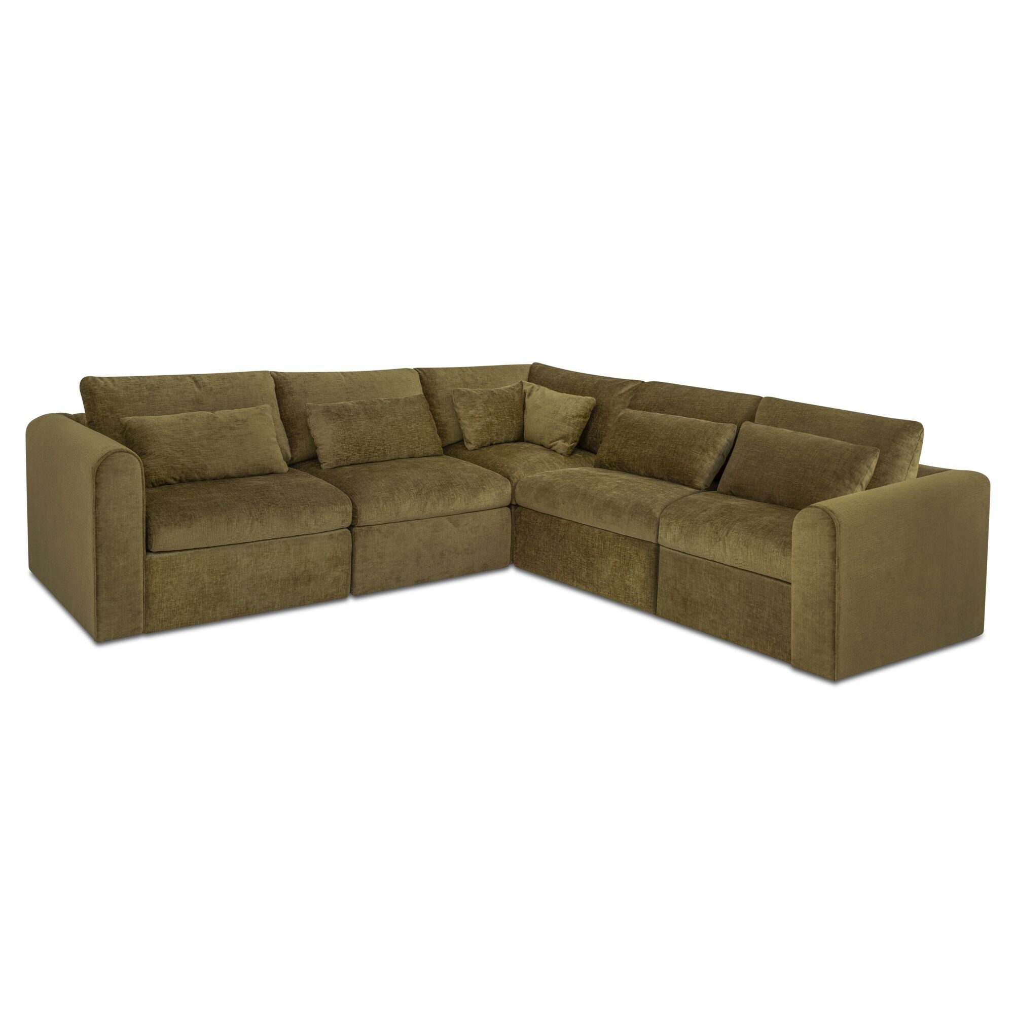 Swift Classic L Modular Sectional Dark Green by Moe's Home Collection