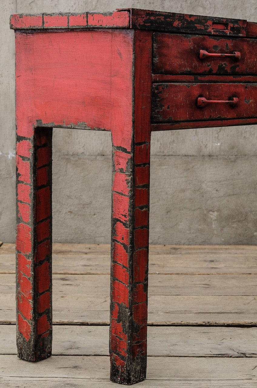 The Randall Silversmith Red Console Table