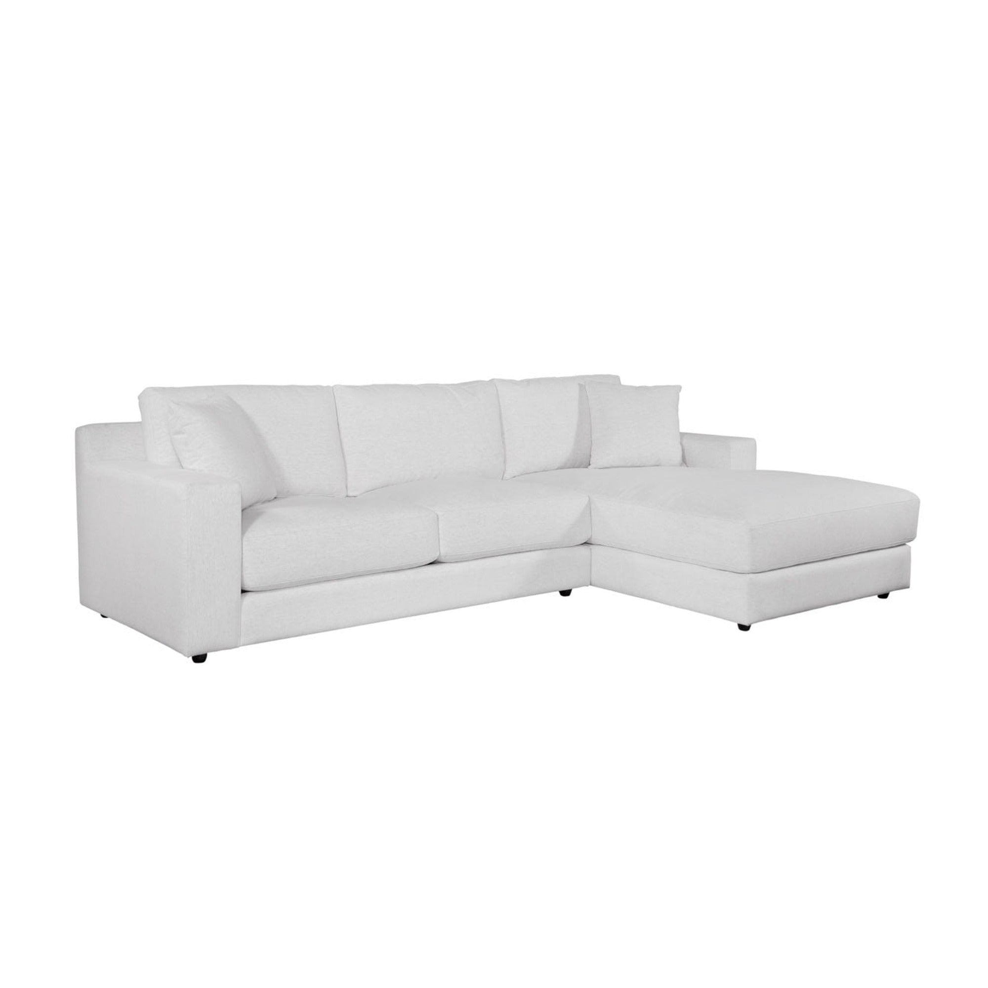 Ventura Sectional LAF Loveseat/RAF Chaise in Nomad Snow (Performance Fabric)