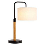 Arcus Paniz Table Lamp | Metal Swirl and Cylinder Shade