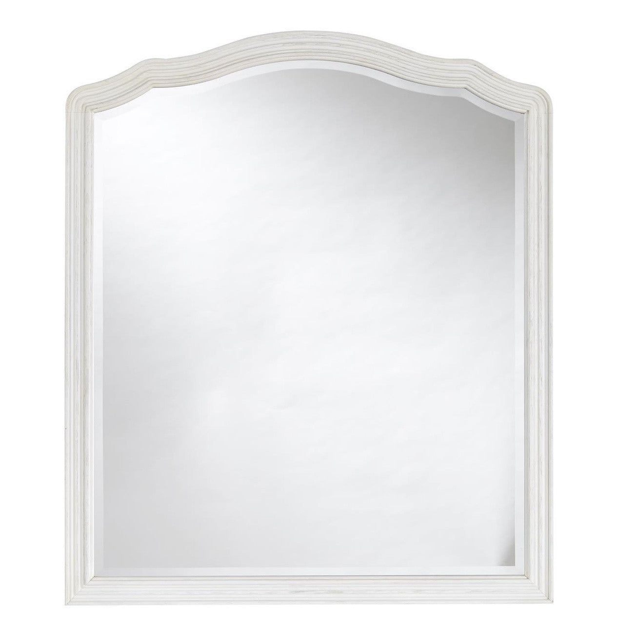 Amity French Oak Wood White Mirror