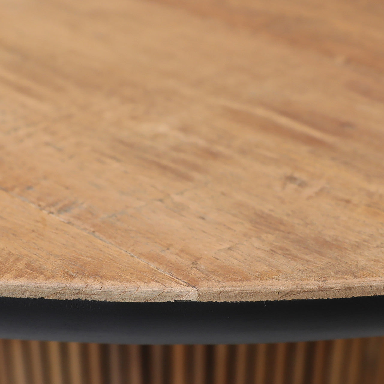 Kholman 51" Round Natural Teak Wood Dining Table