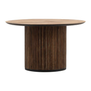 Kholman 51" Round Natural Teak Wood Dining Table