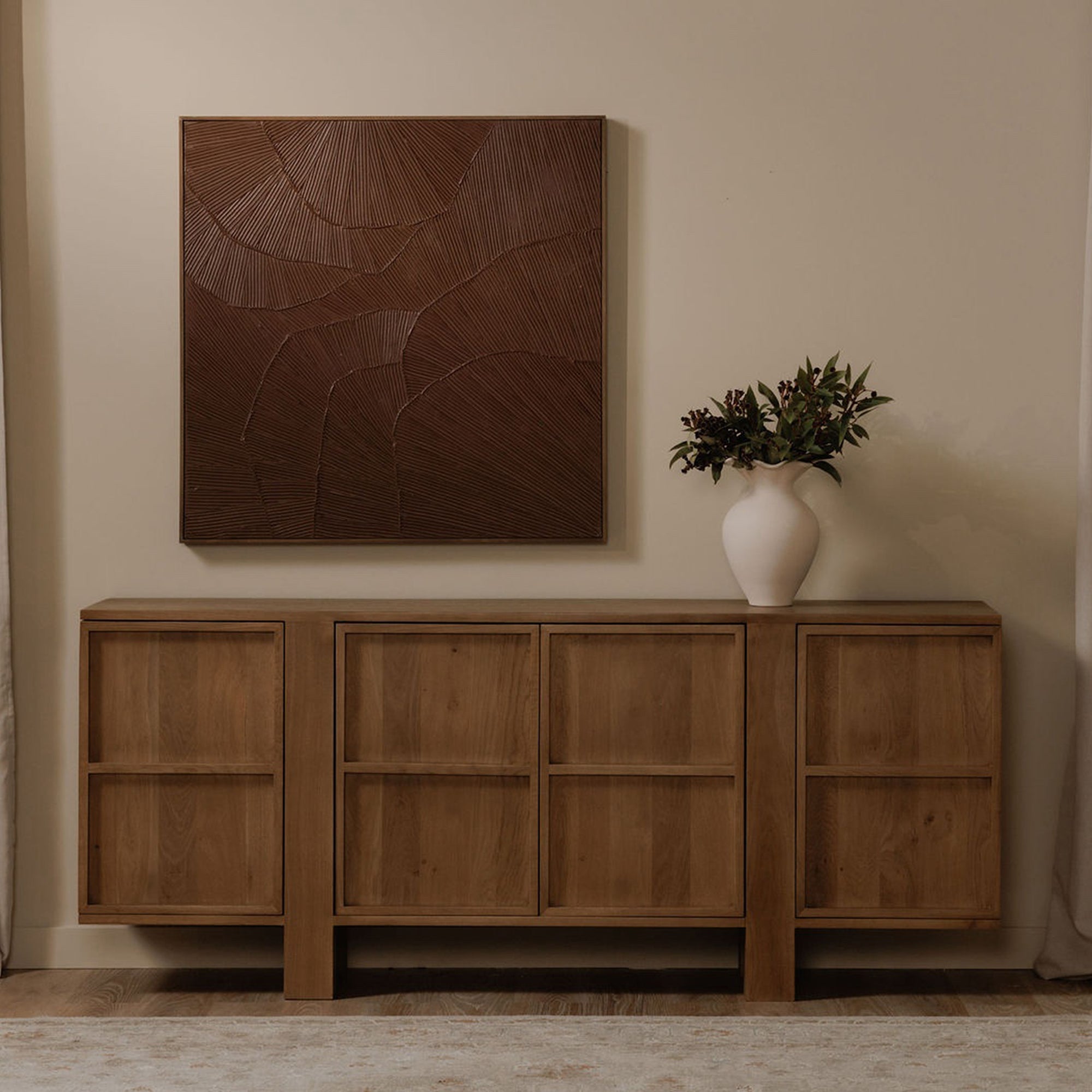Flutter Framed Painting Maroon by Moe's Home Collection - view 3