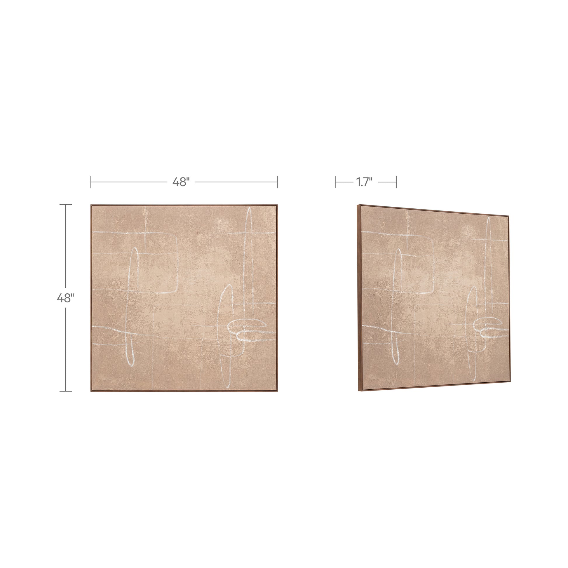 Notion Framed Painting Brown by Moe's Home Collection - view 3