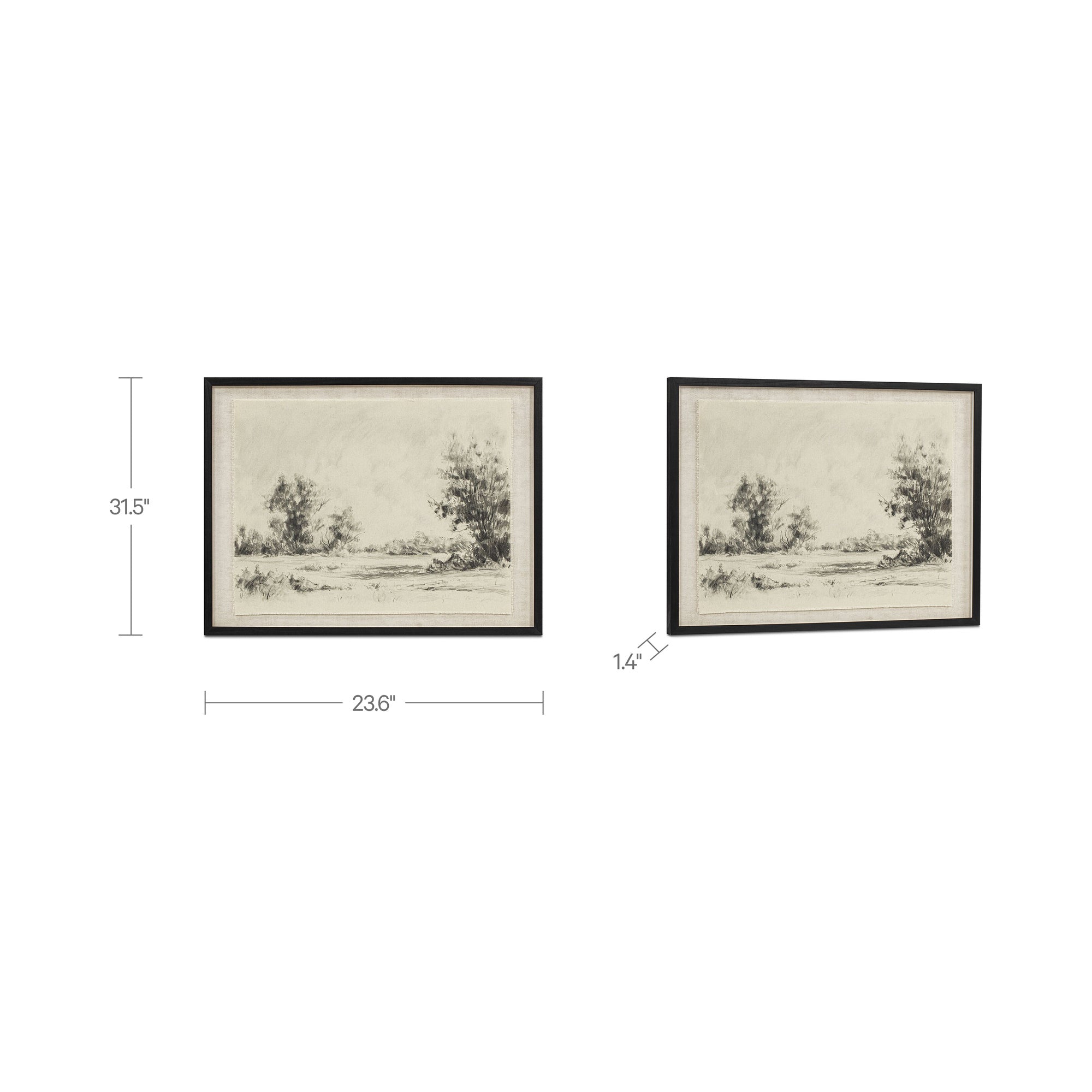 Briar Framed Print On Linen by Moe's Home Collection - view 3