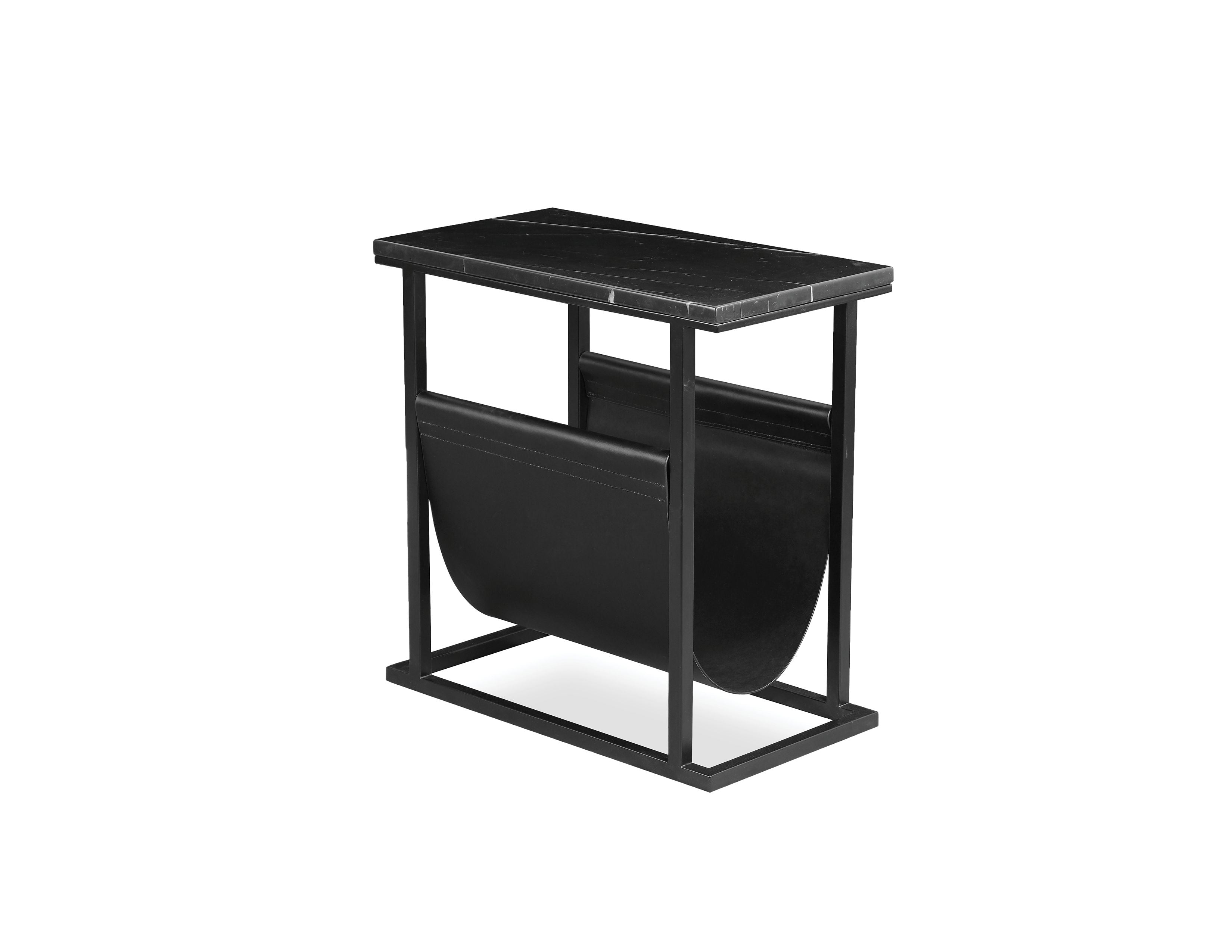 Onix End Table Magazine Rack/