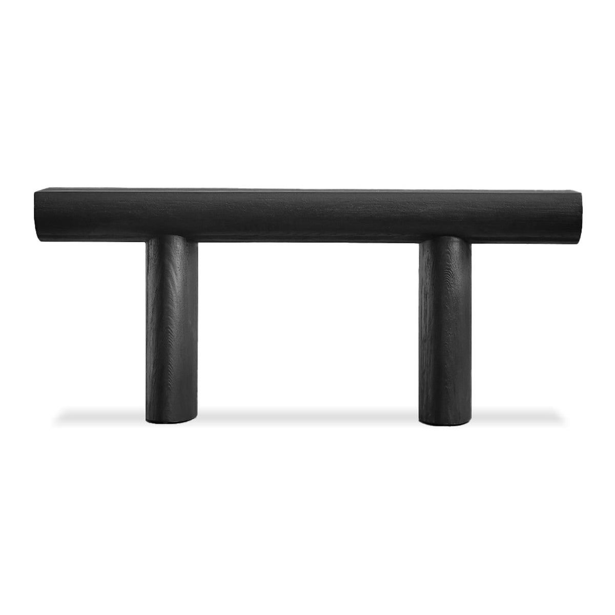 Tundra Console Table in Sandblasted Matte Black Pine by Mobital - image 2