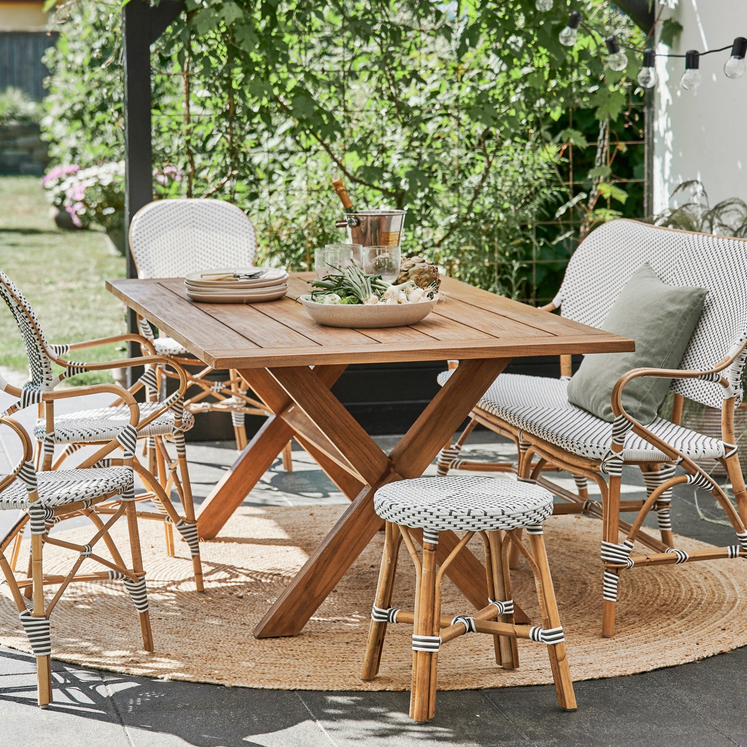Colonial Teak Table 63"x39" by Sika Design - view 2