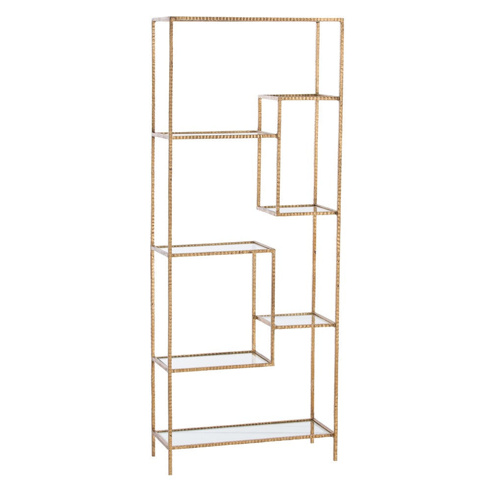 Arteriors Home, Worchester Gold  Leaf Display Etagere
