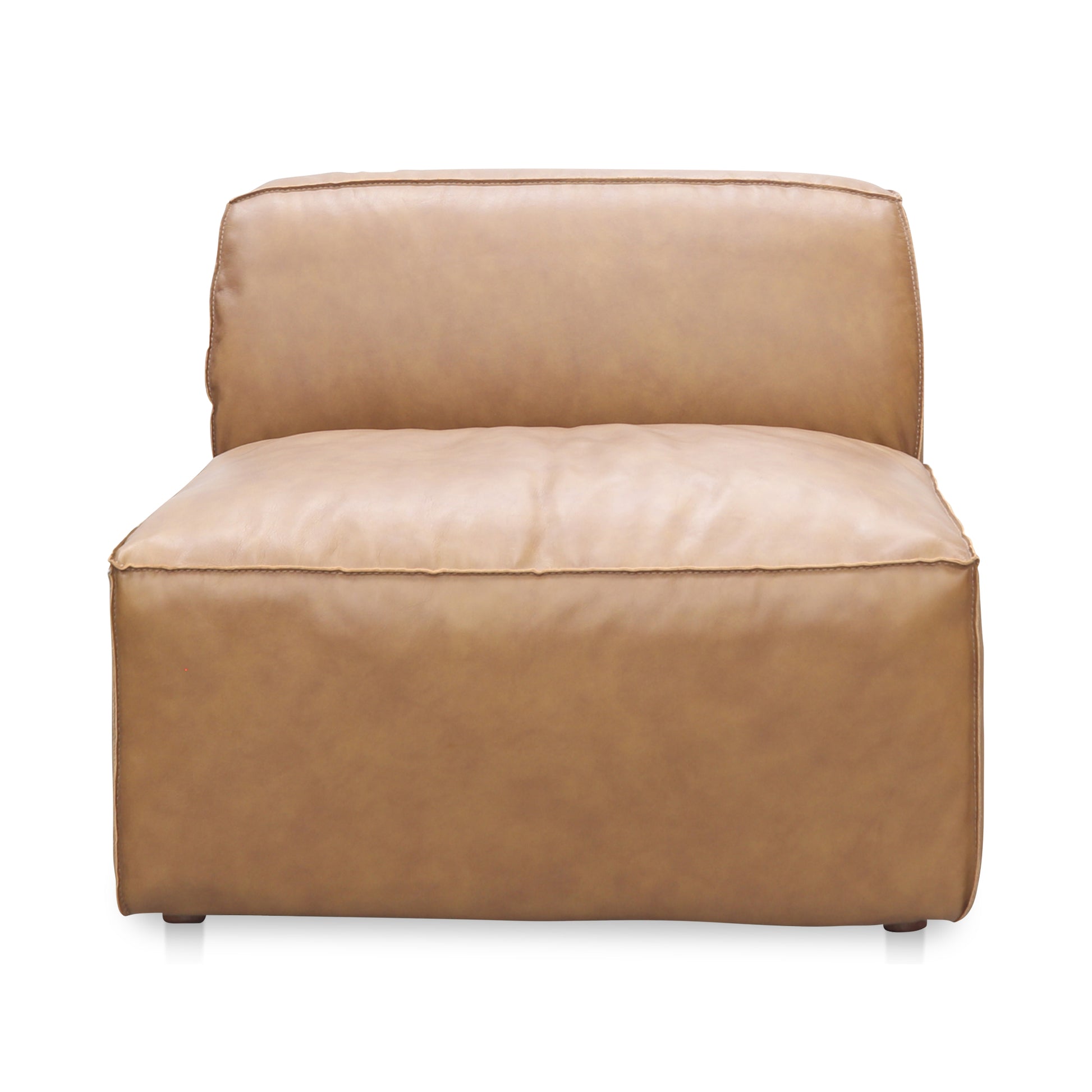 Form Slipper Chair Sonoran Tan Leather by Moe's Home Collection