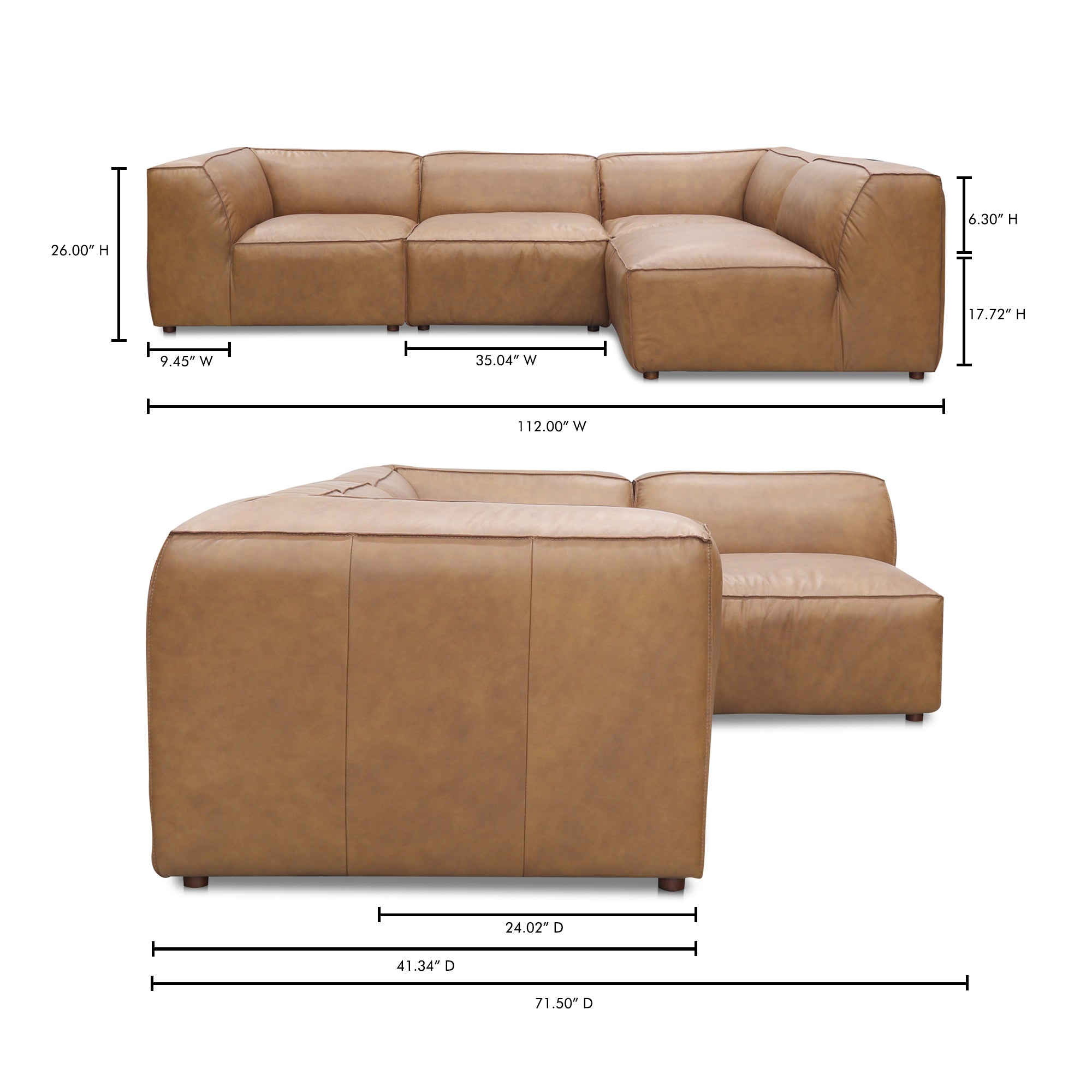 Form Signature Modular Sectional Sonoran Tan by Moe's Home Collection - view 9