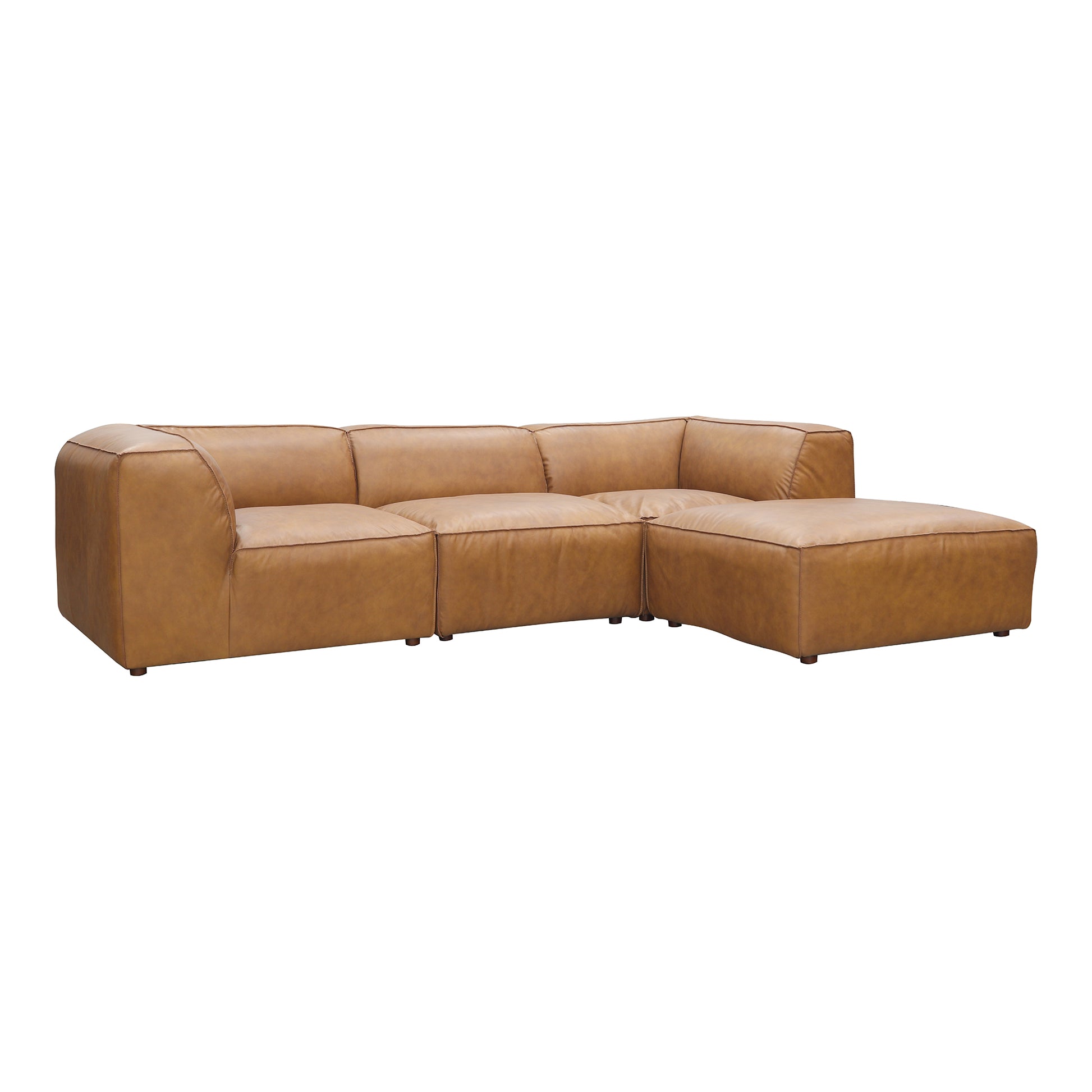 Form Lounge Modular Sectional Sonoran Tan Leather by Moe's Home Collection - view 2