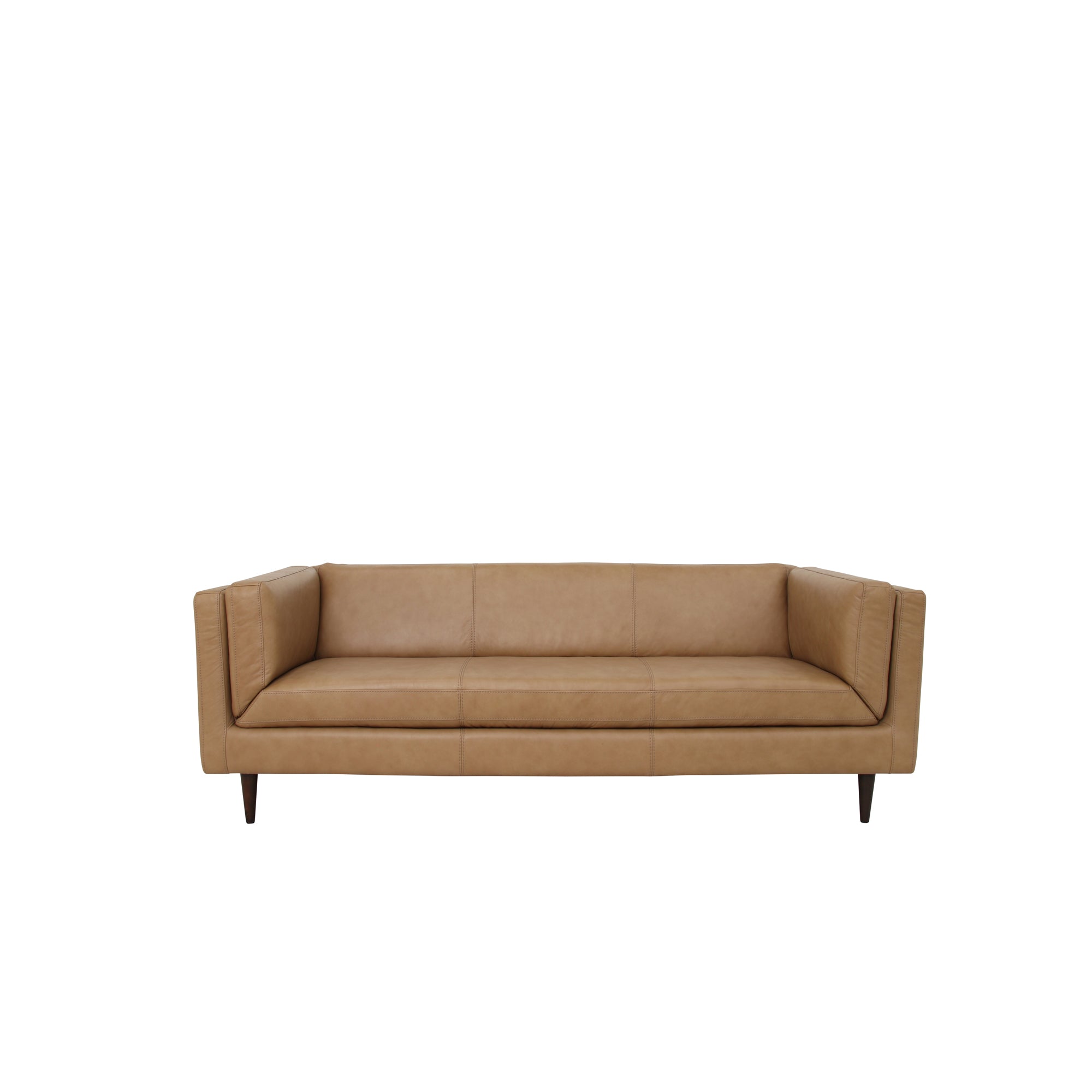 Woods Sofa Tan Leather by Moe's Home Collection