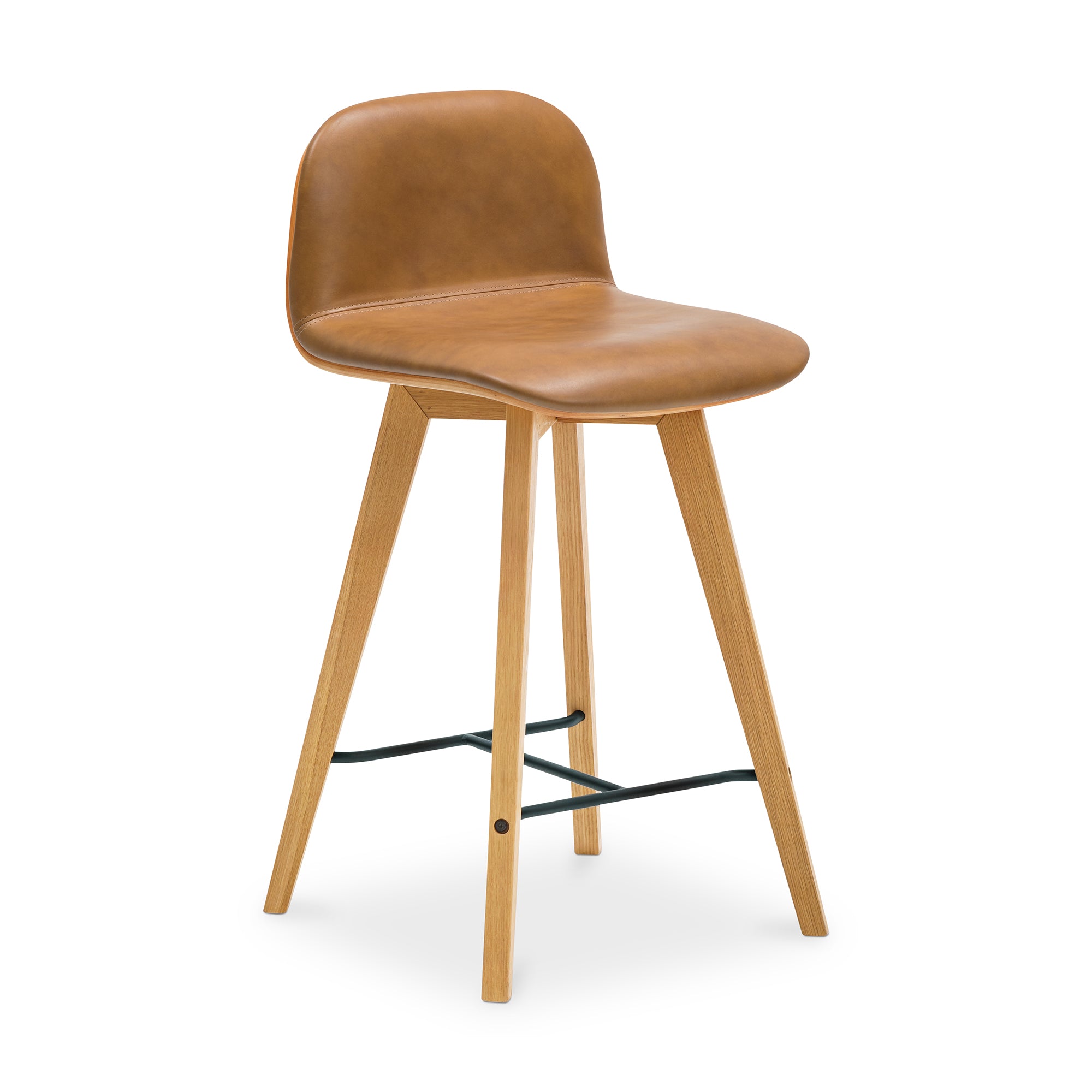 Napoli Leather Counter Stool by Moe's Home Collection - view 2