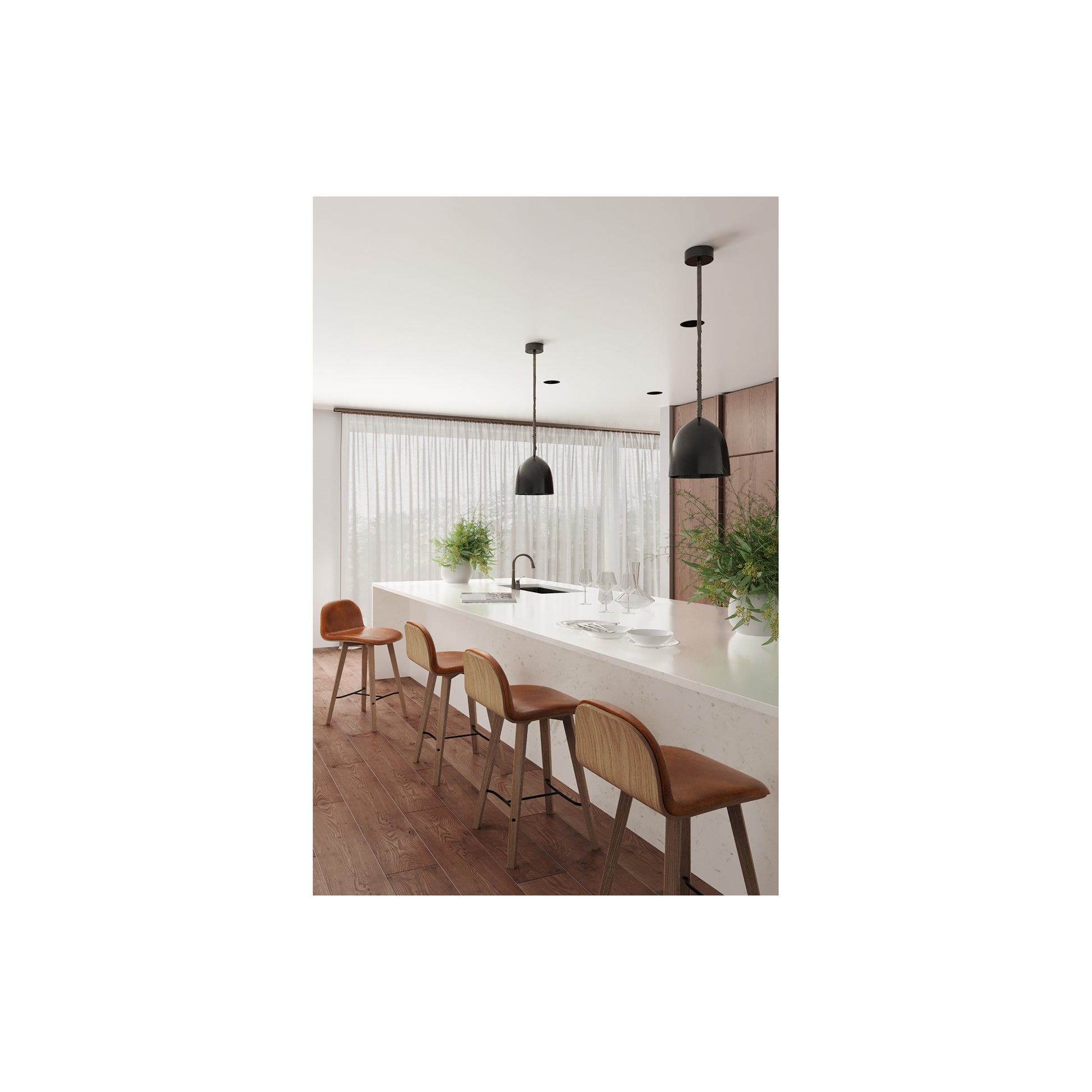 Napoli Leather Counter Stool by Moe's Home Collection - view 10