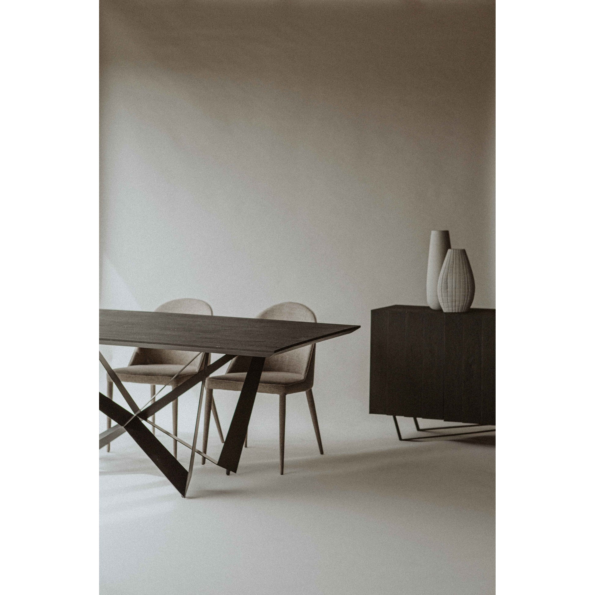 Burton Dining Chair Light Grey - Set Of Two by Moe's Home Collection - view 9