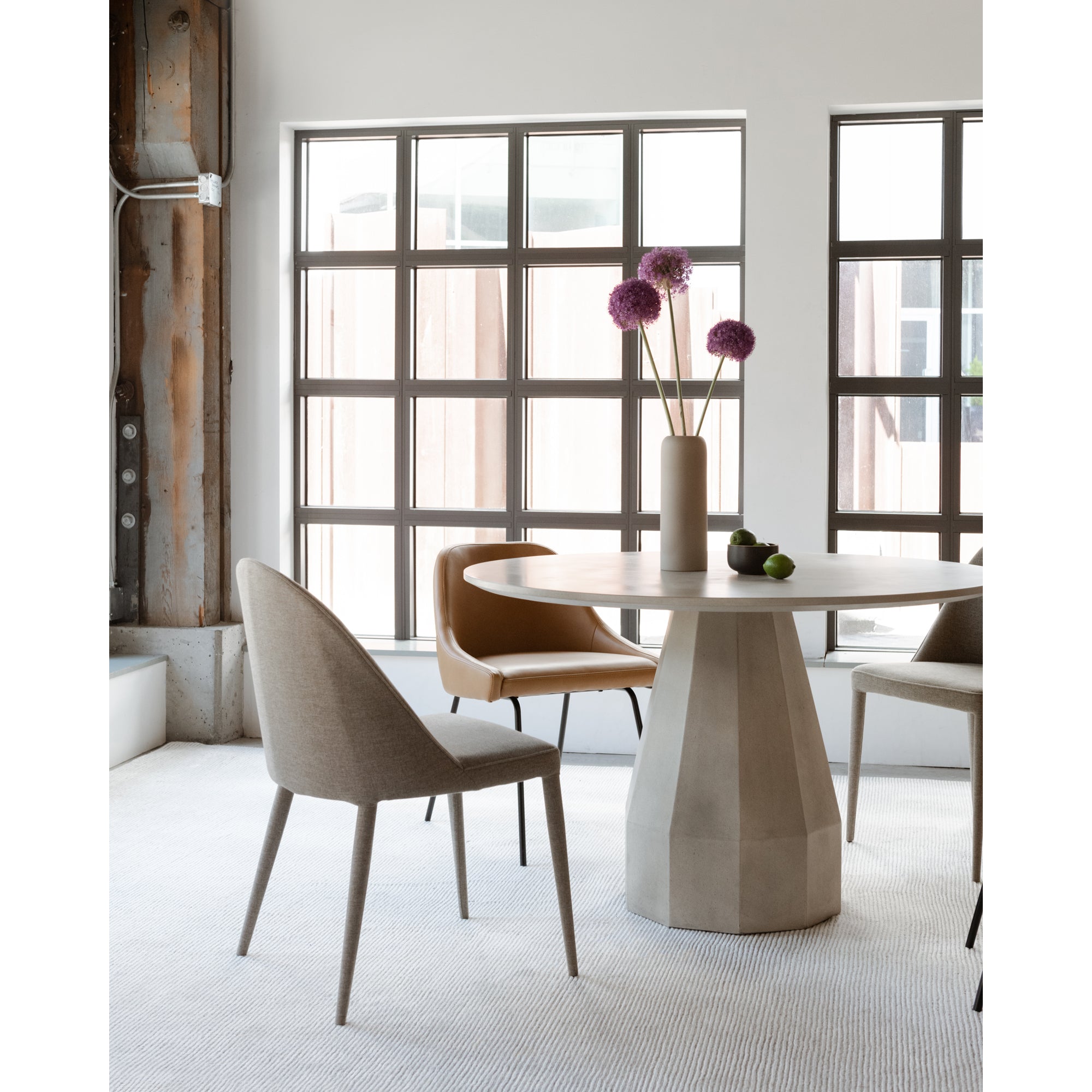 Burton Dining Chair Light Grey - Set Of Two by Moe's Home Collection - view 10