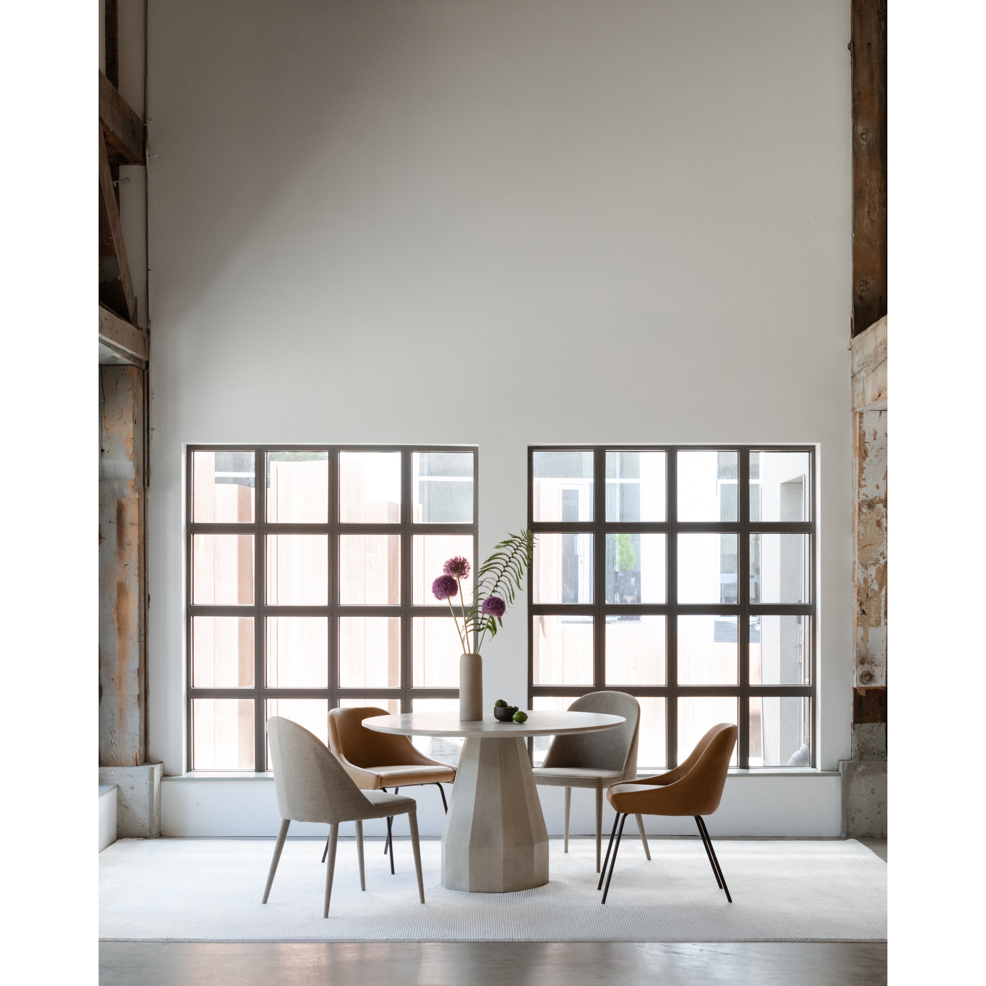 Burton Dining Chair Light Grey - Set Of Two by Moe's Home Collection - view 13