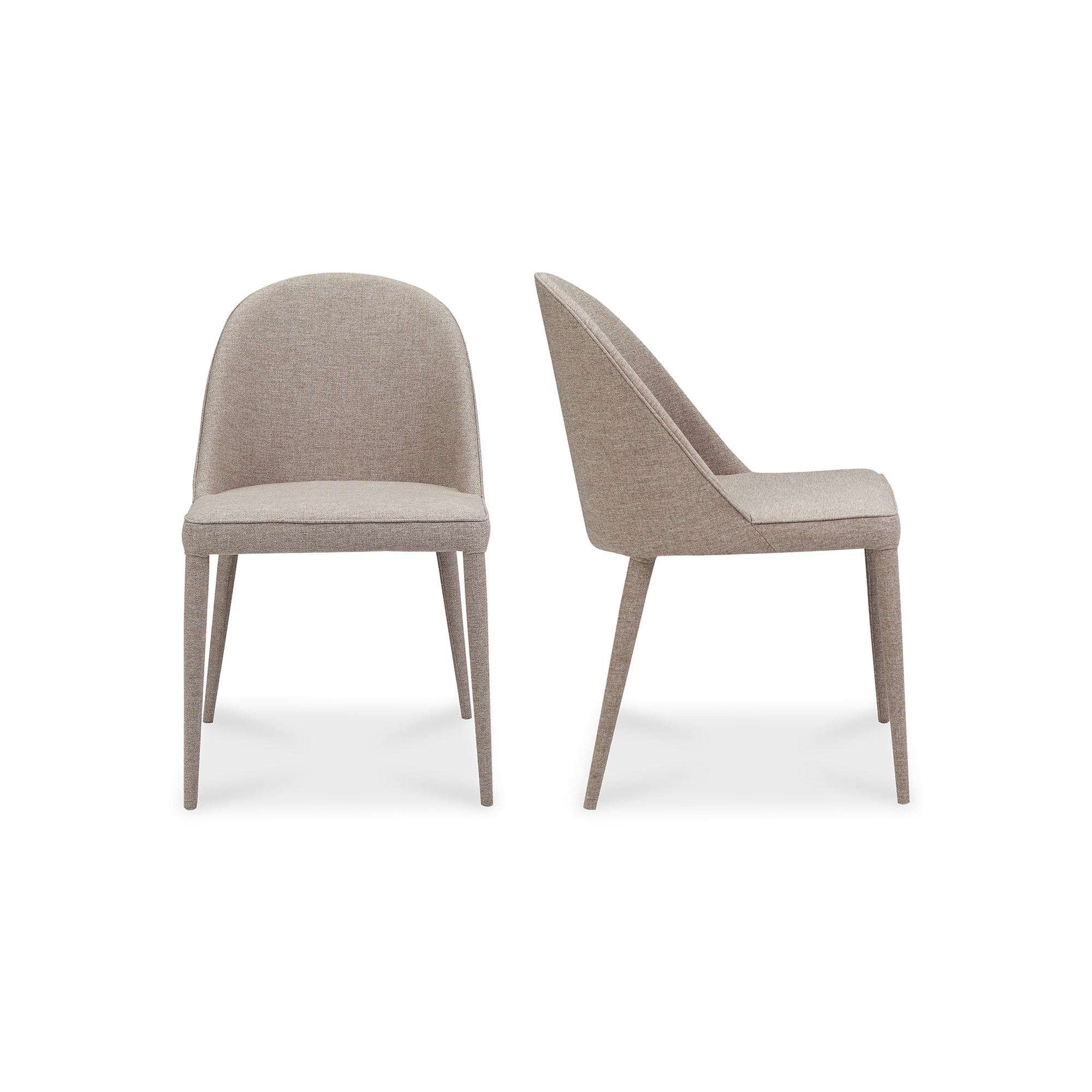Burton Dining Chair Light Grey - Set Of Two by Moe's Home Collection