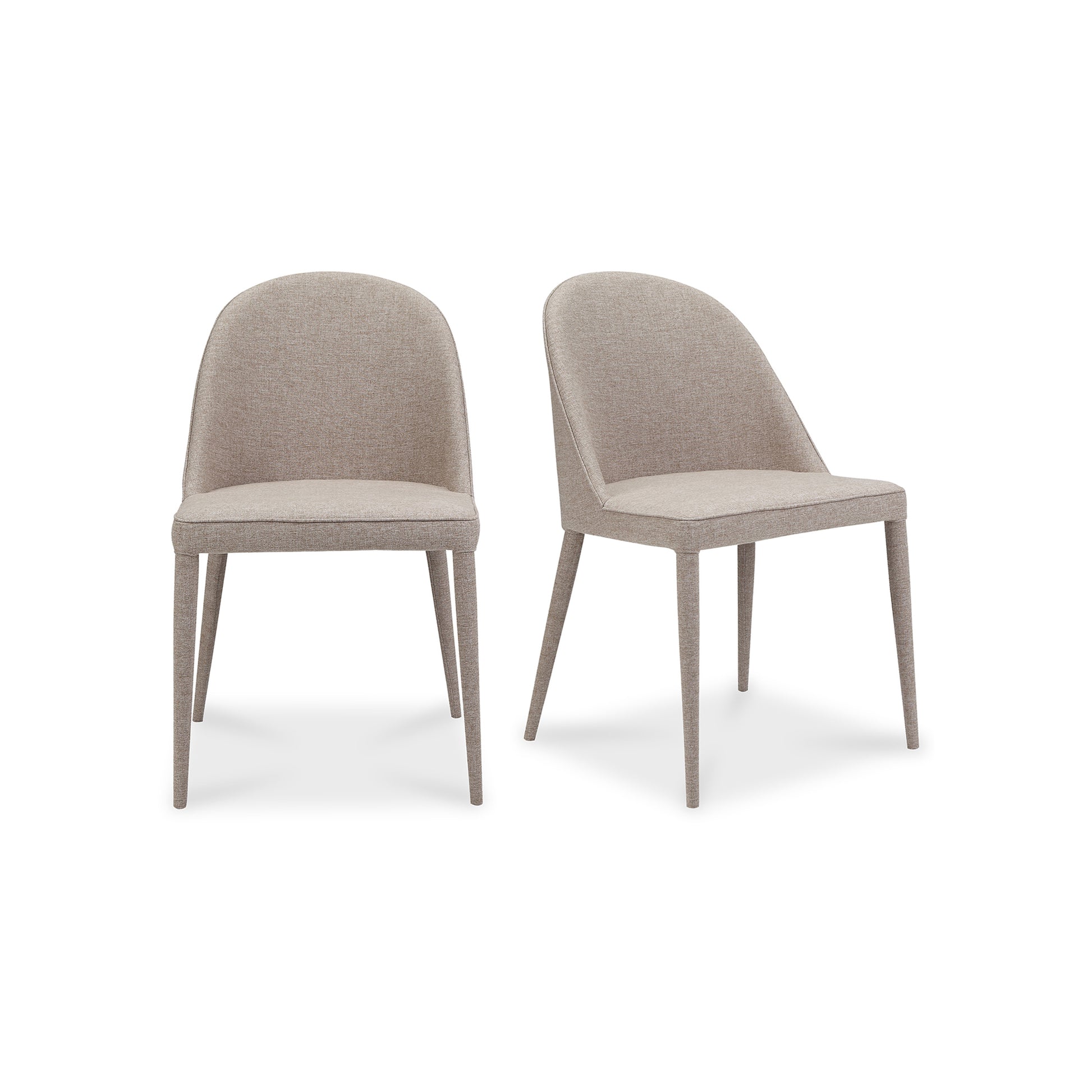 Burton Dining Chair Light Grey - Set Of Two by Moe's Home Collection - view 2