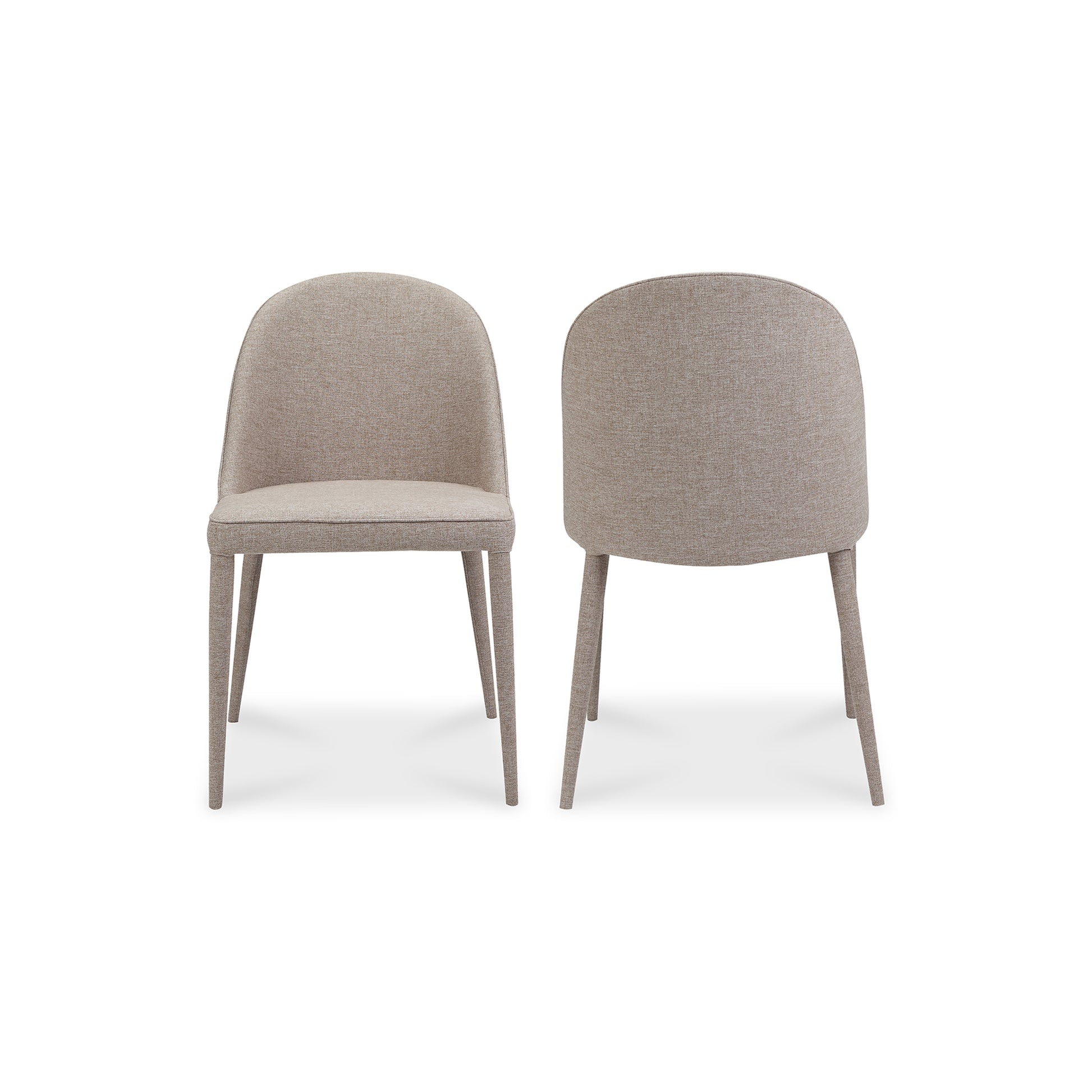 Burton Dining Chair Light Grey - Set Of Two by Moe's Home Collection - view 3