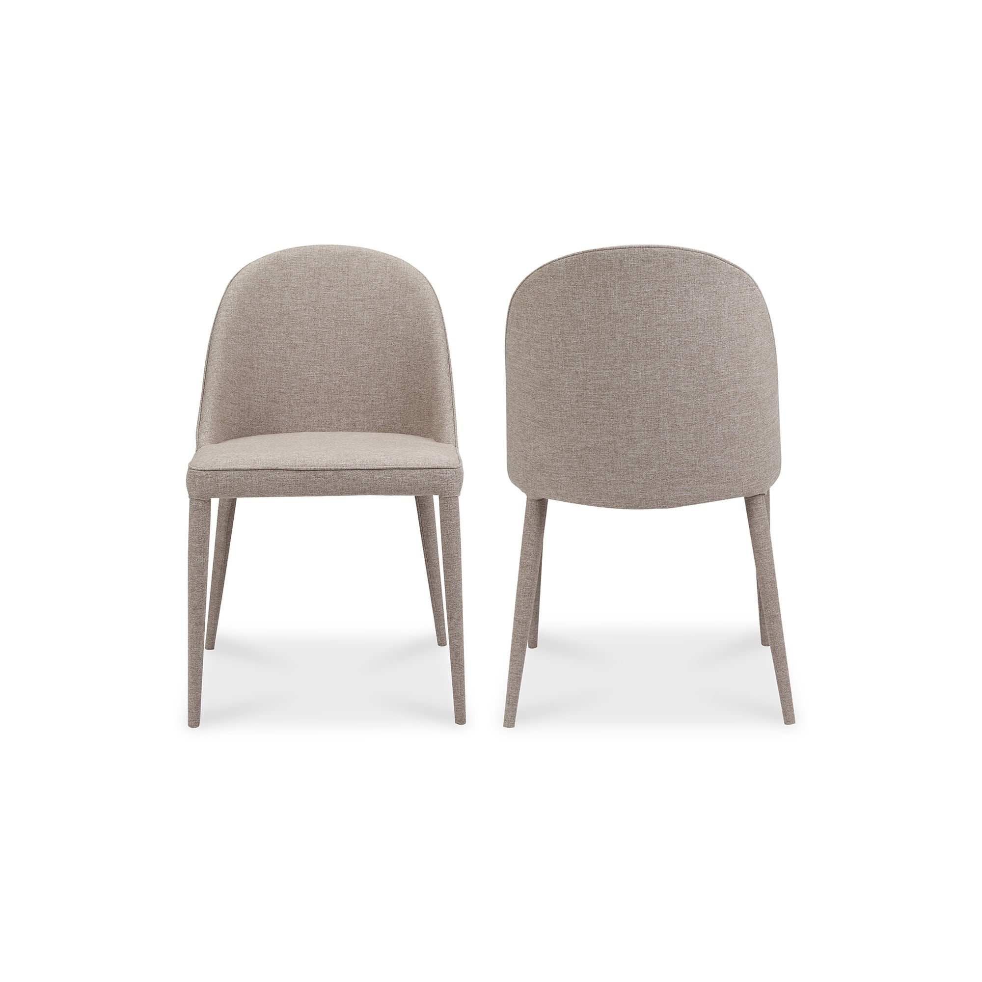 Burton Dining Chair Light Grey - Set Of Two by Moe's Home Collection - view 3