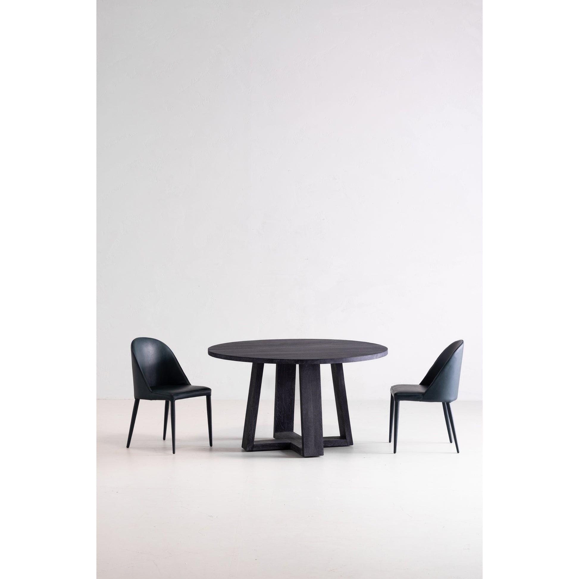 Burton Dining Chair Dark Teal Vegan Leather - Set Of Two by Moe's Home Collection - view 10