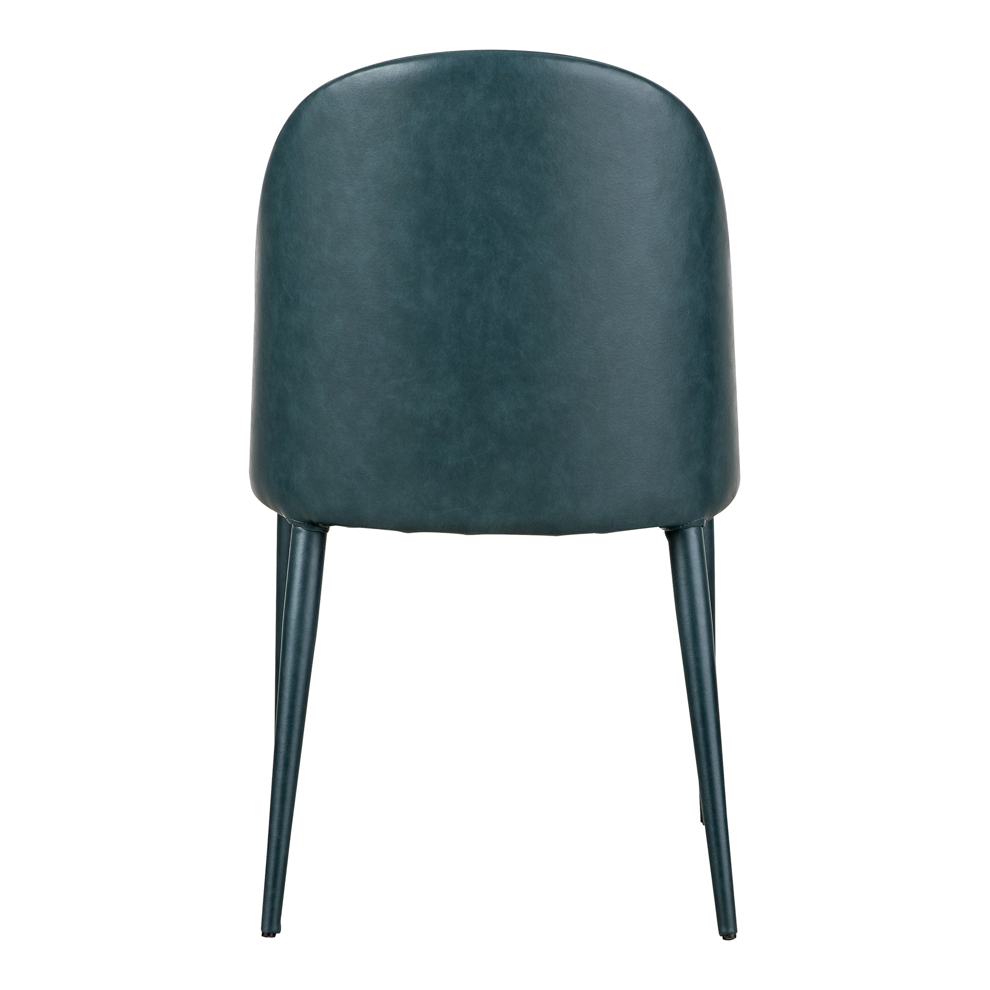 Burton Dining Chair Dark Teal Vegan Leather - Set Of Two by Moe's Home Collection - view 7