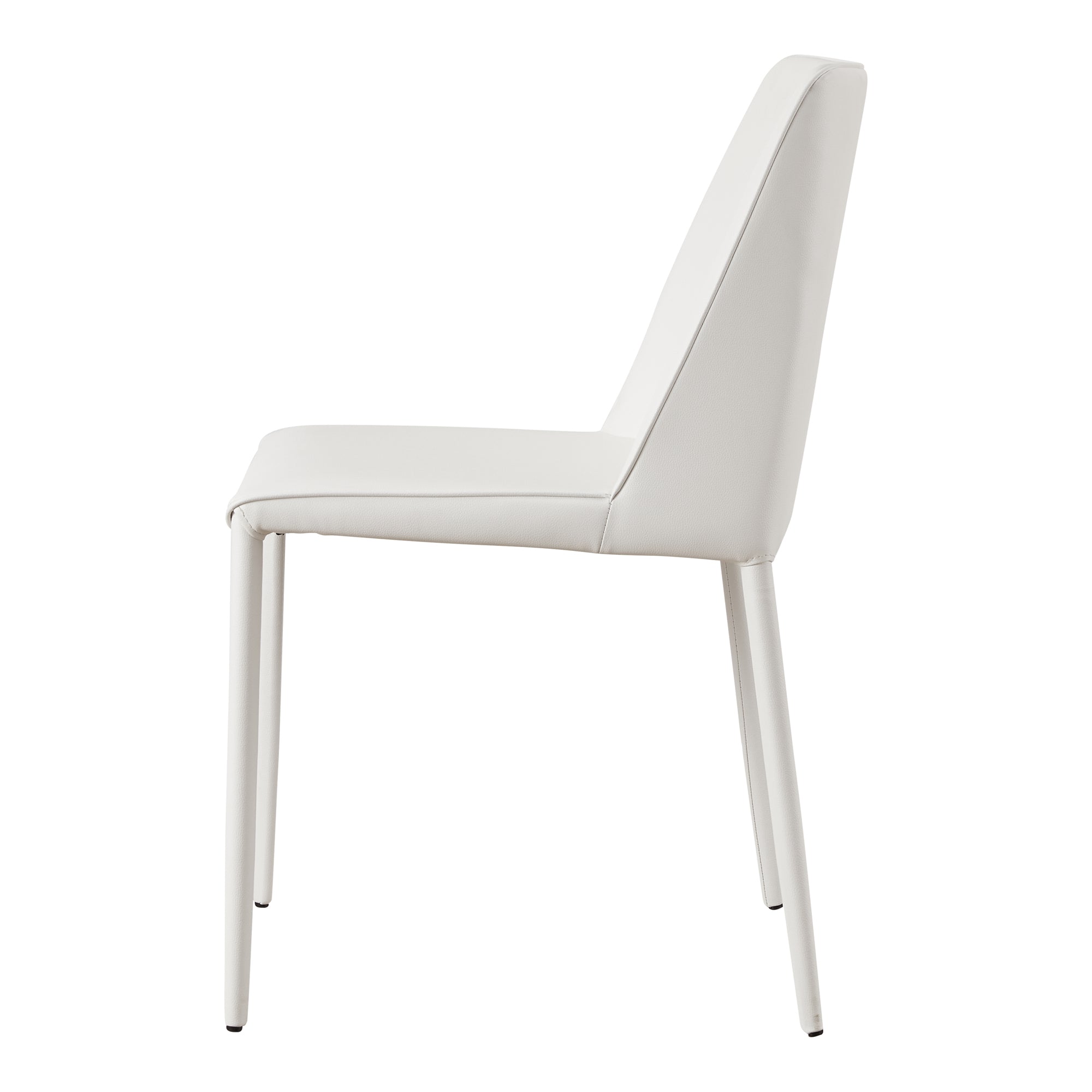 Nora Dining Chair White Vegan Leather - Set Of Two by Moe's Home Collection - view 6