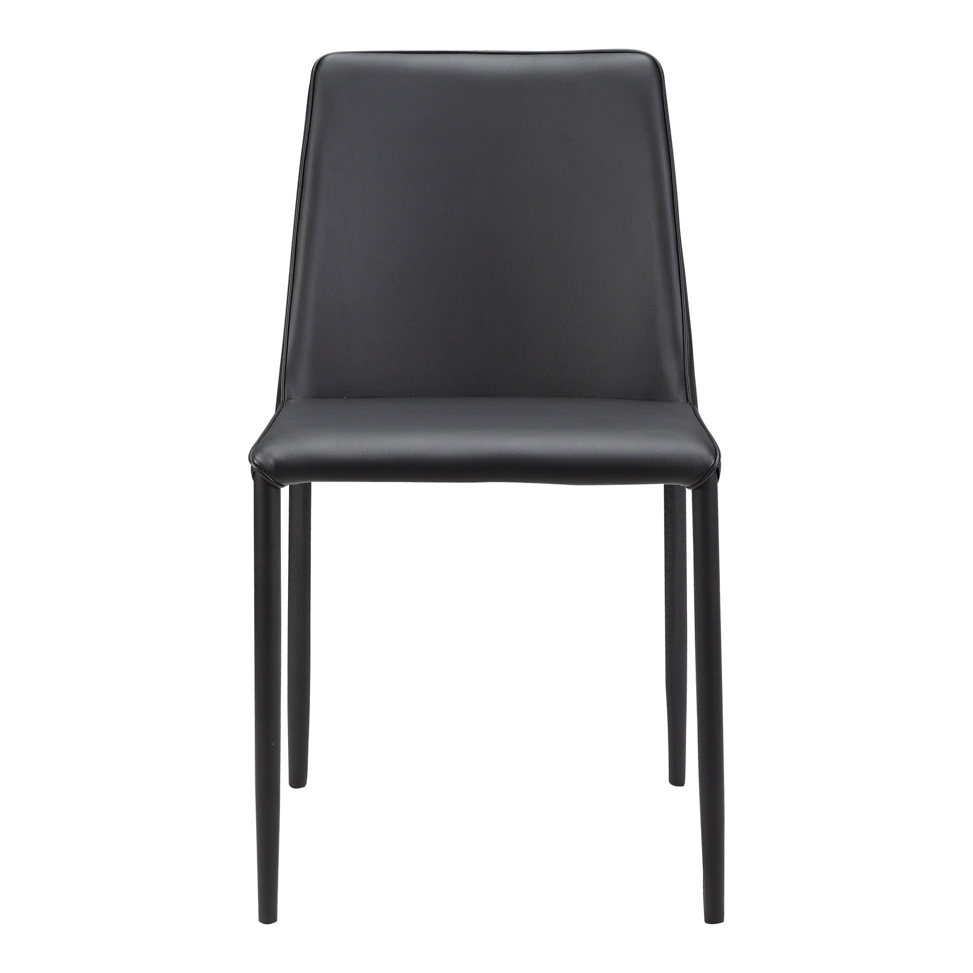 Nora Dining Chair Black Vegan Leather - Set Of Two by Moe's Home Collection - view 4