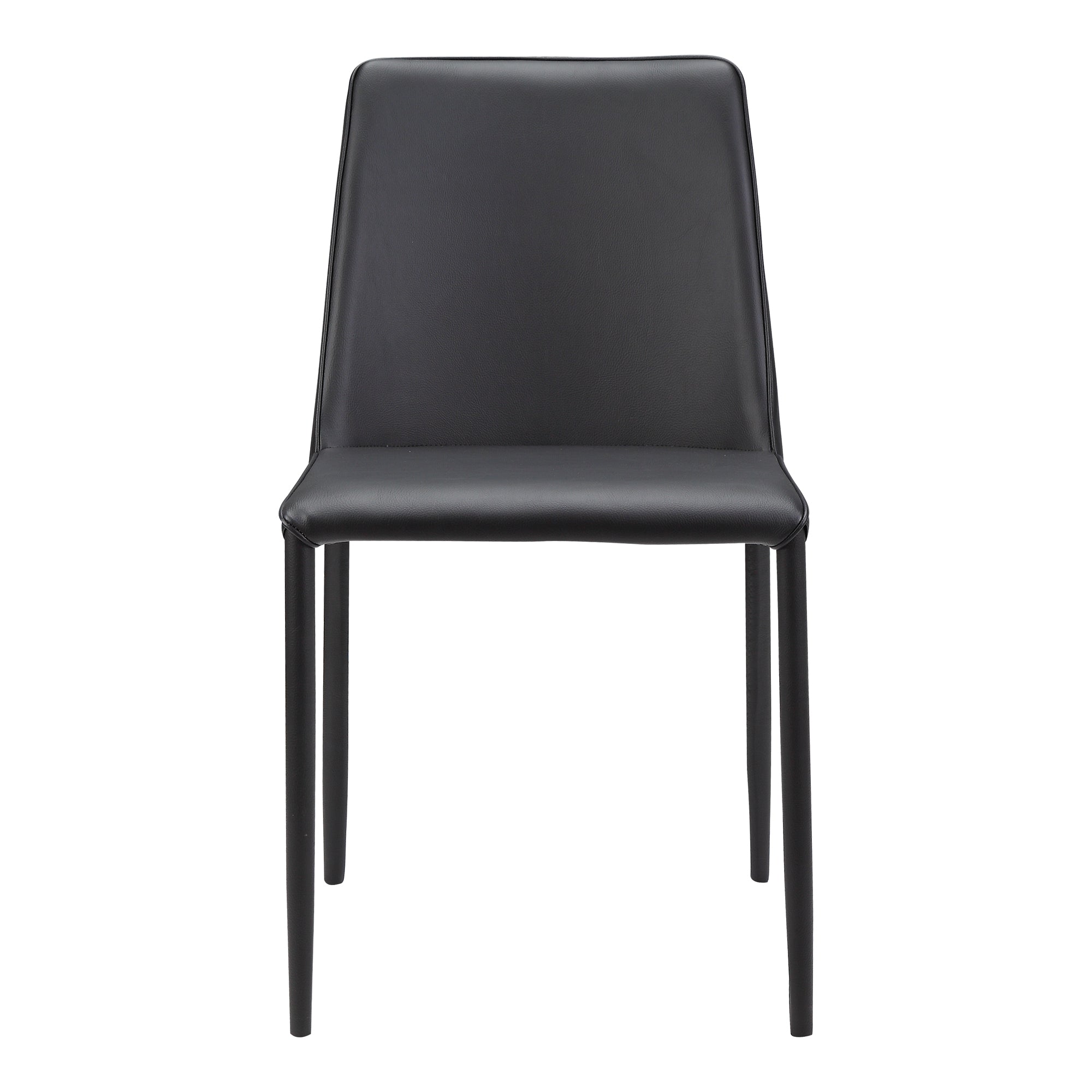 Nora Dining Chair Black Vegan Leather - Set Of Two by Moe's Home Collection - view 4